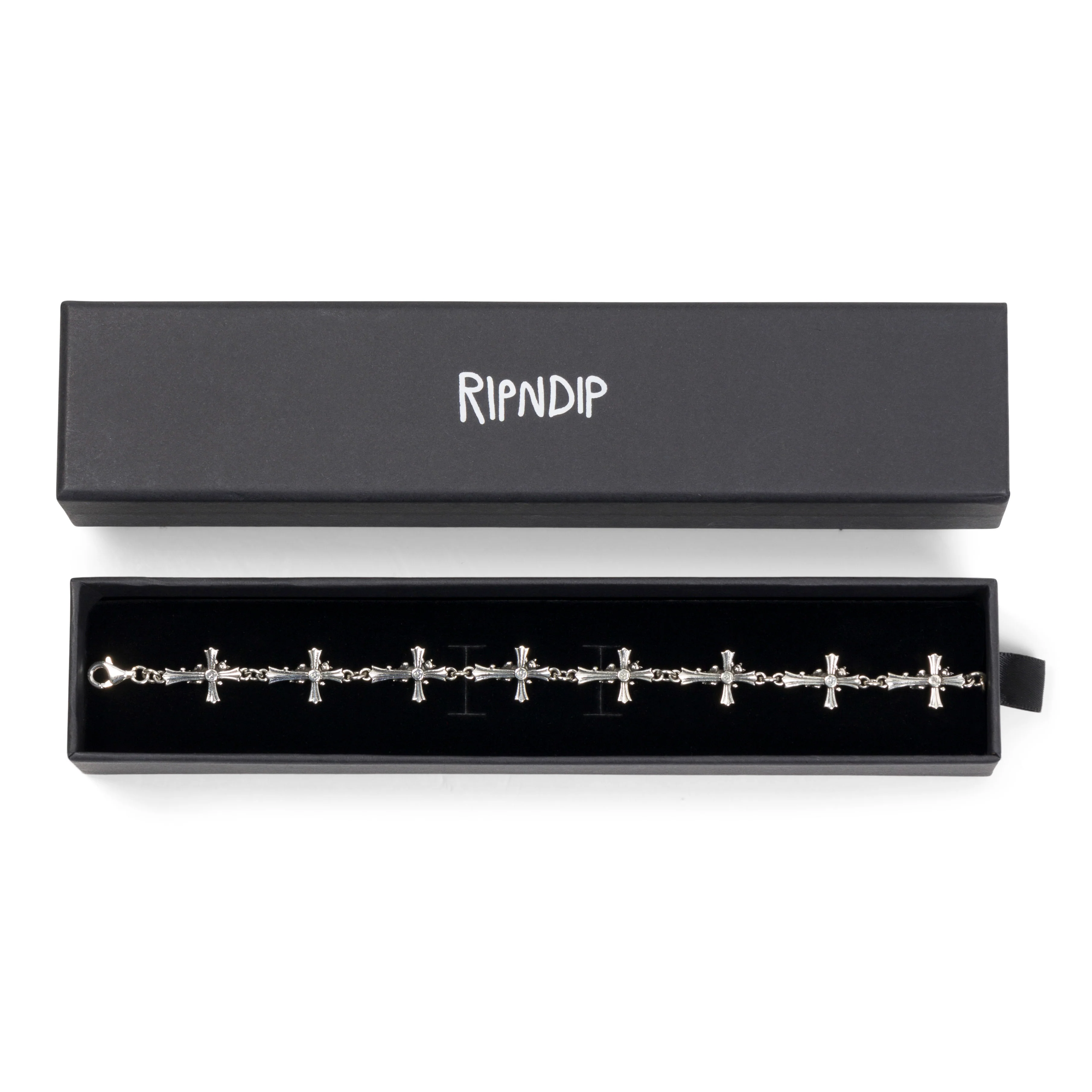 Chrome Cross Bracelet (Silver) - Image 4