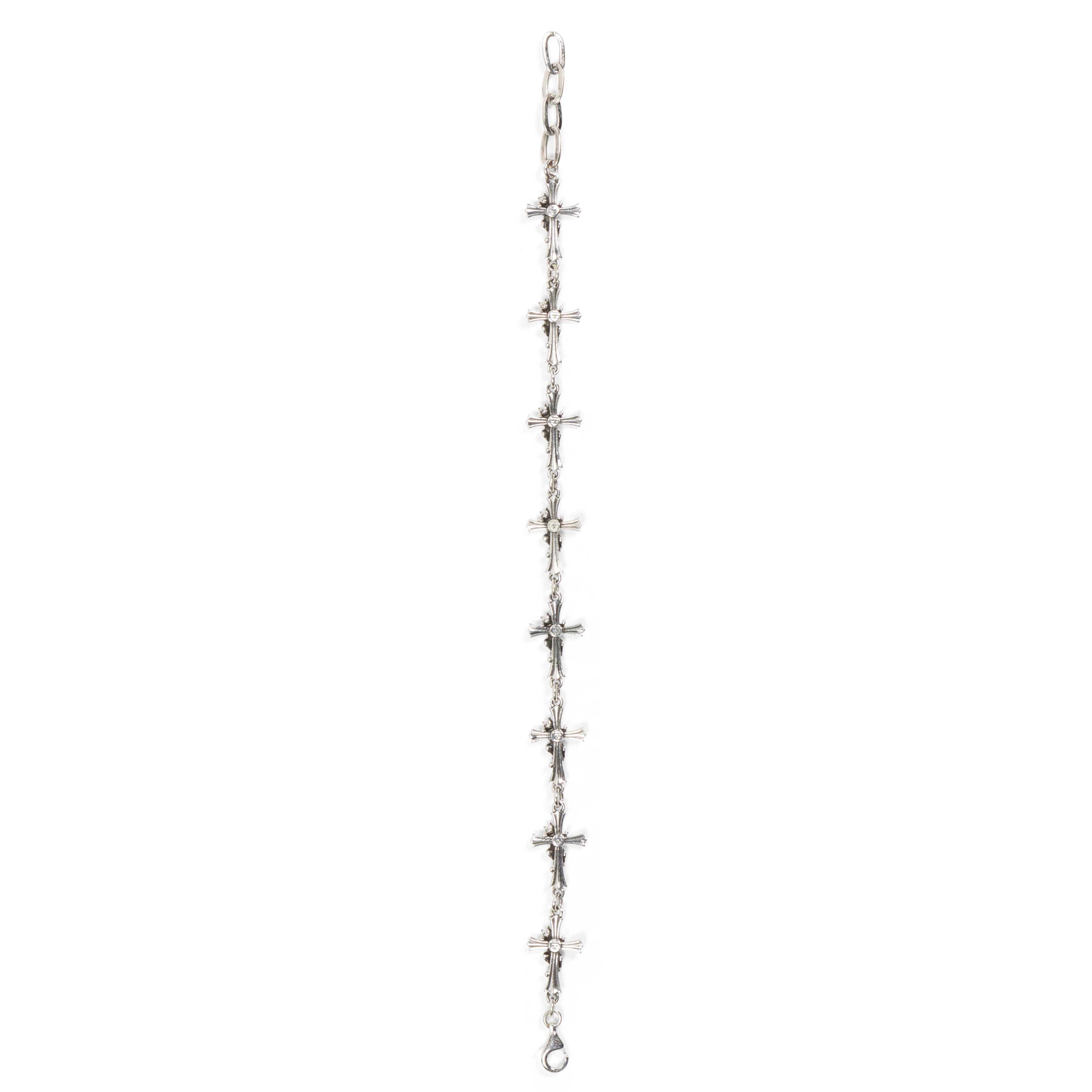 Chrome Cross Bracelet (Silver) - Image 5
