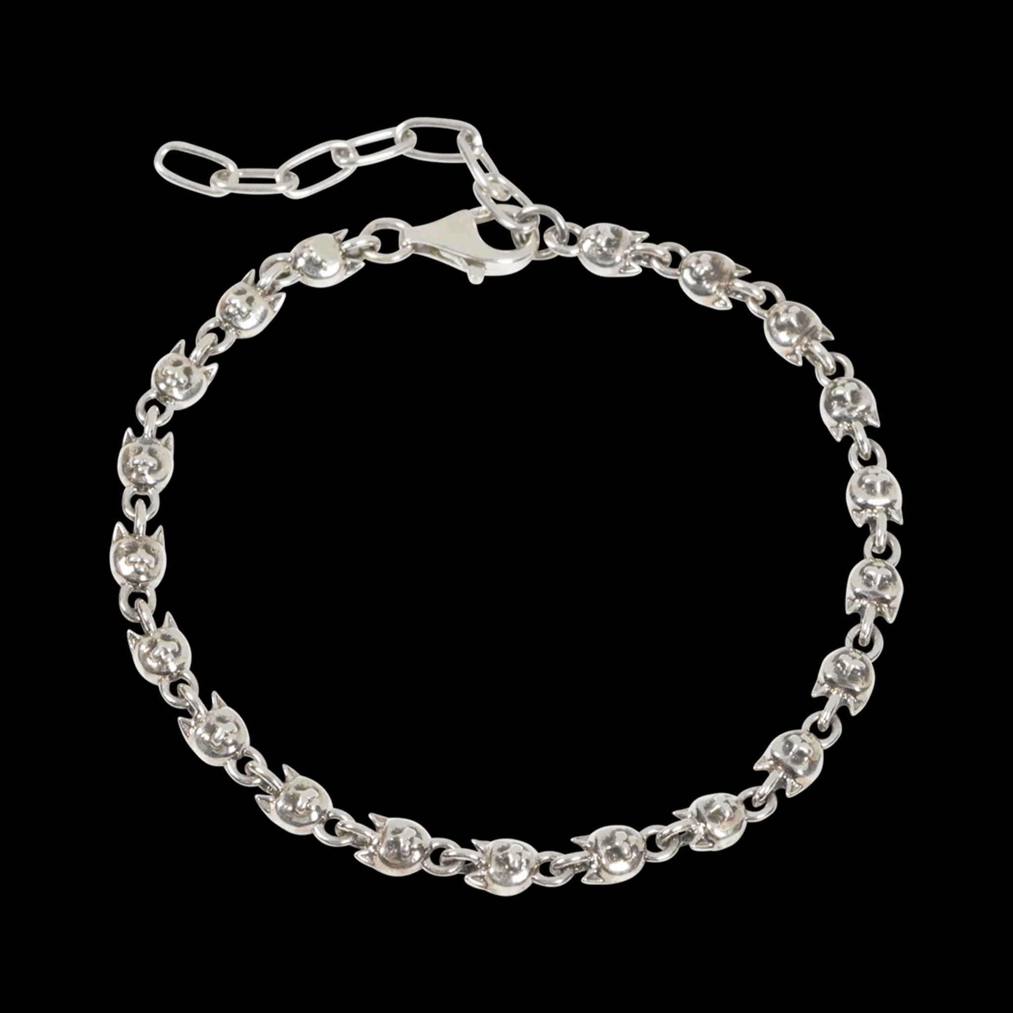 Chrome Kitty Bracelet (Silver) - Image 3