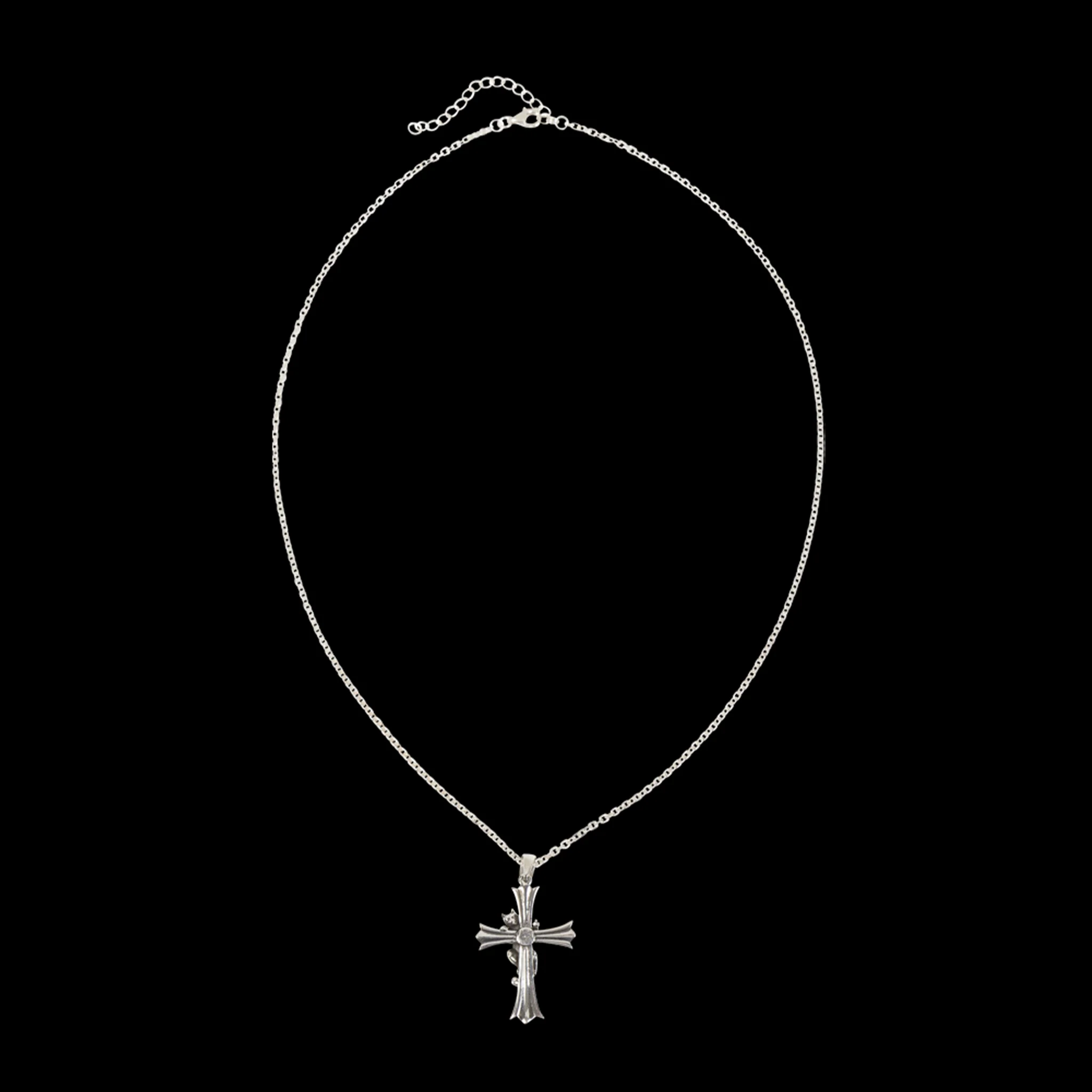 Chrome Kitty Necklace (Silver) - Image 3