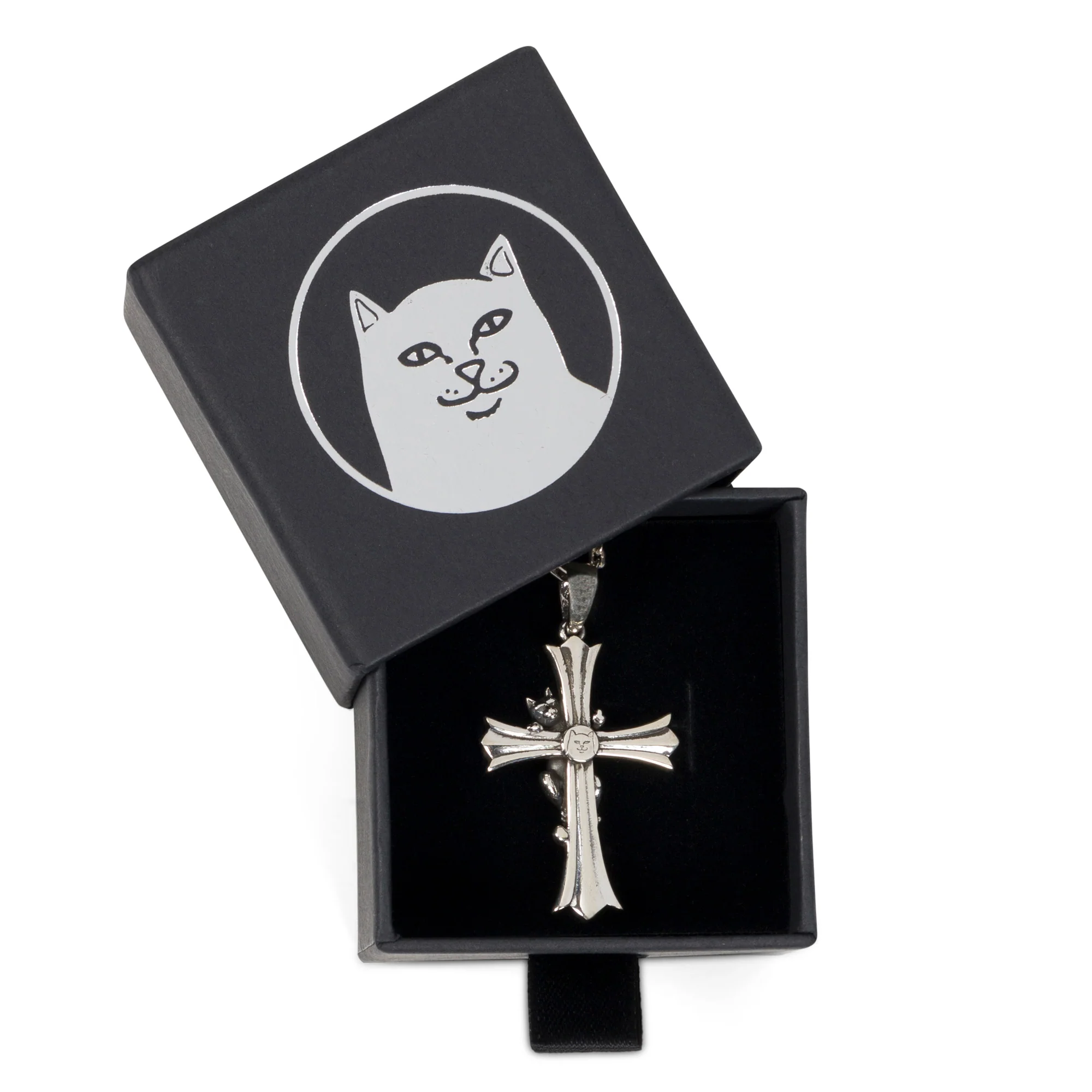 Chrome Kitty Necklace (Silver) - Image 5