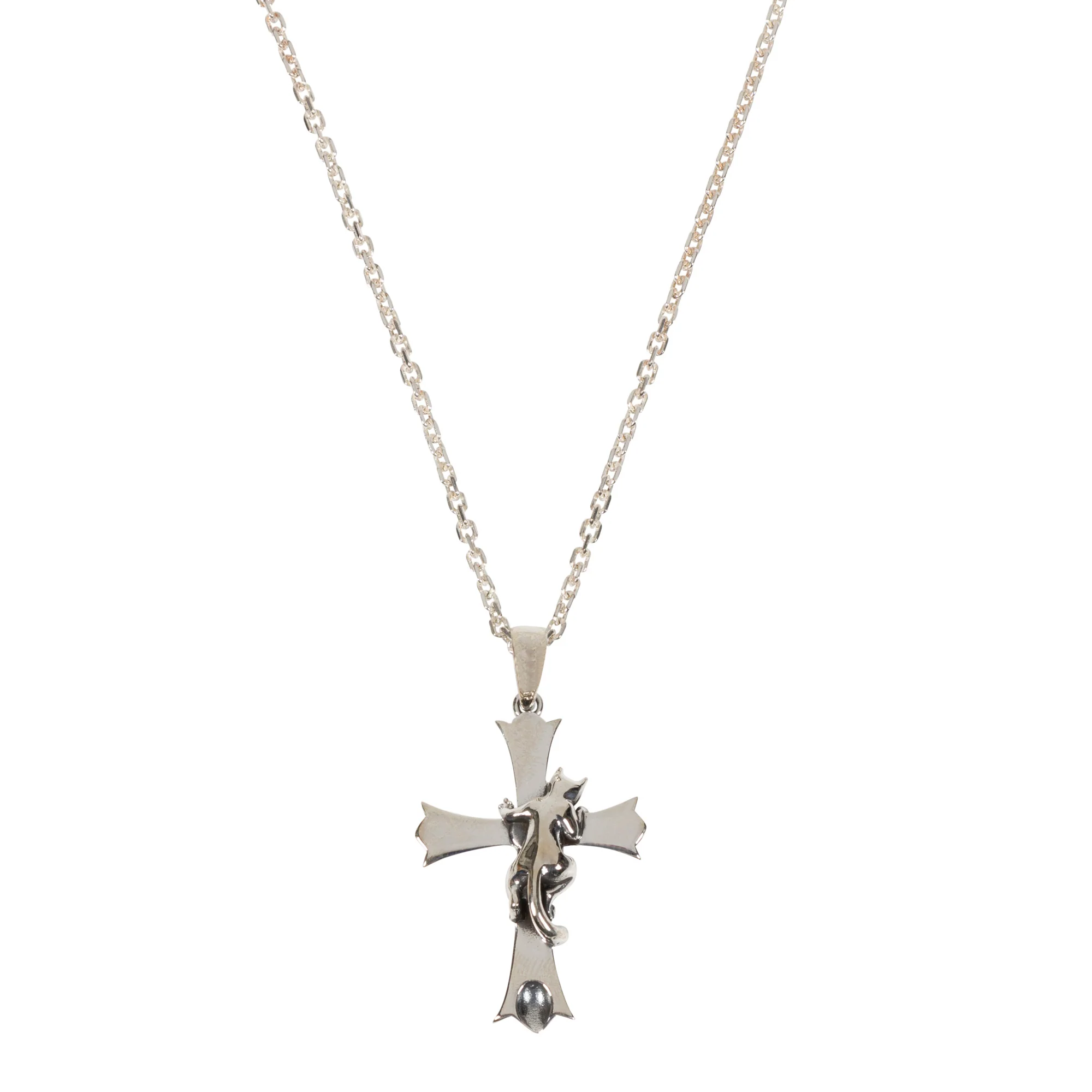 Chrome Kitty Necklace (Silver) - Image 6