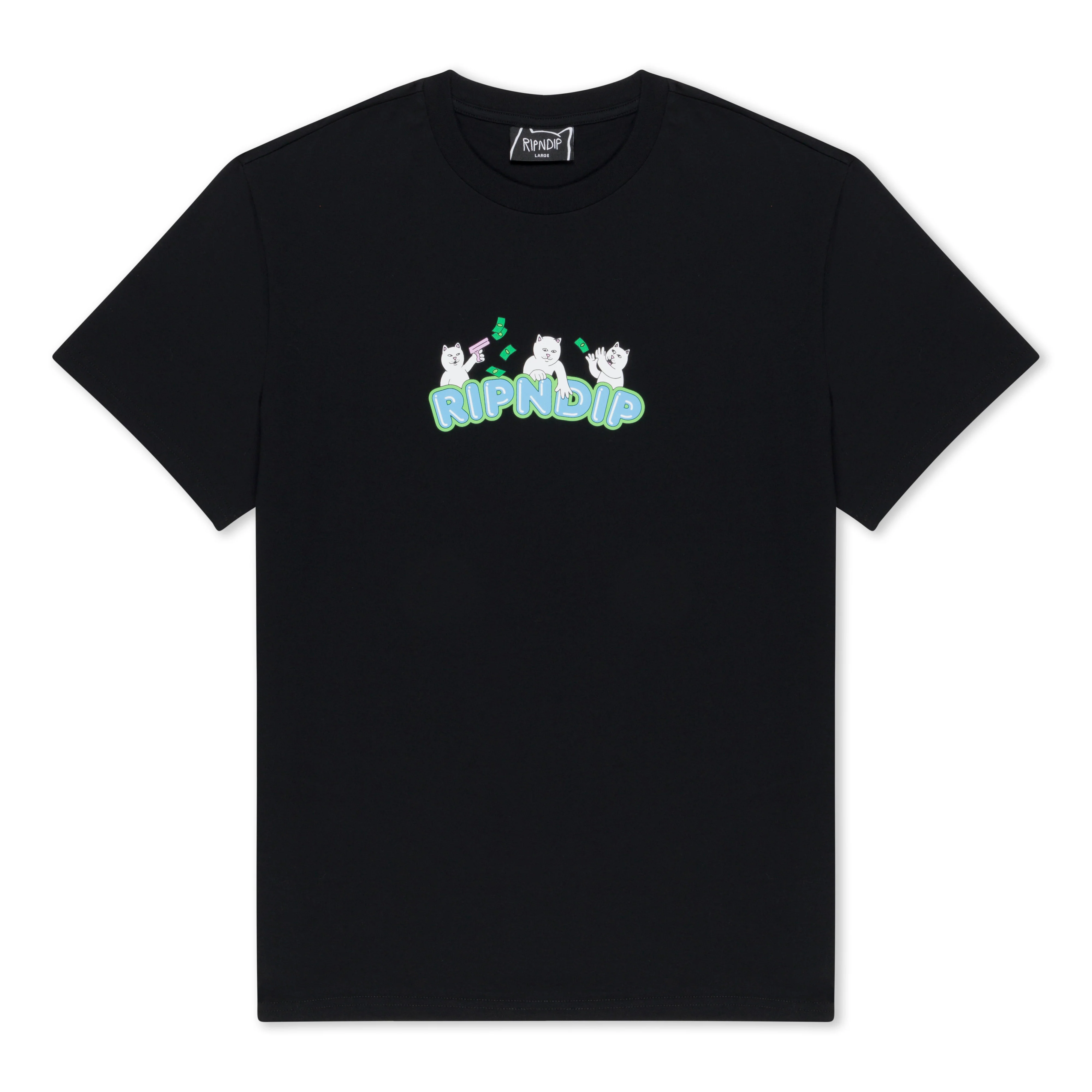 Club Cream Tee (Black) - Image 3