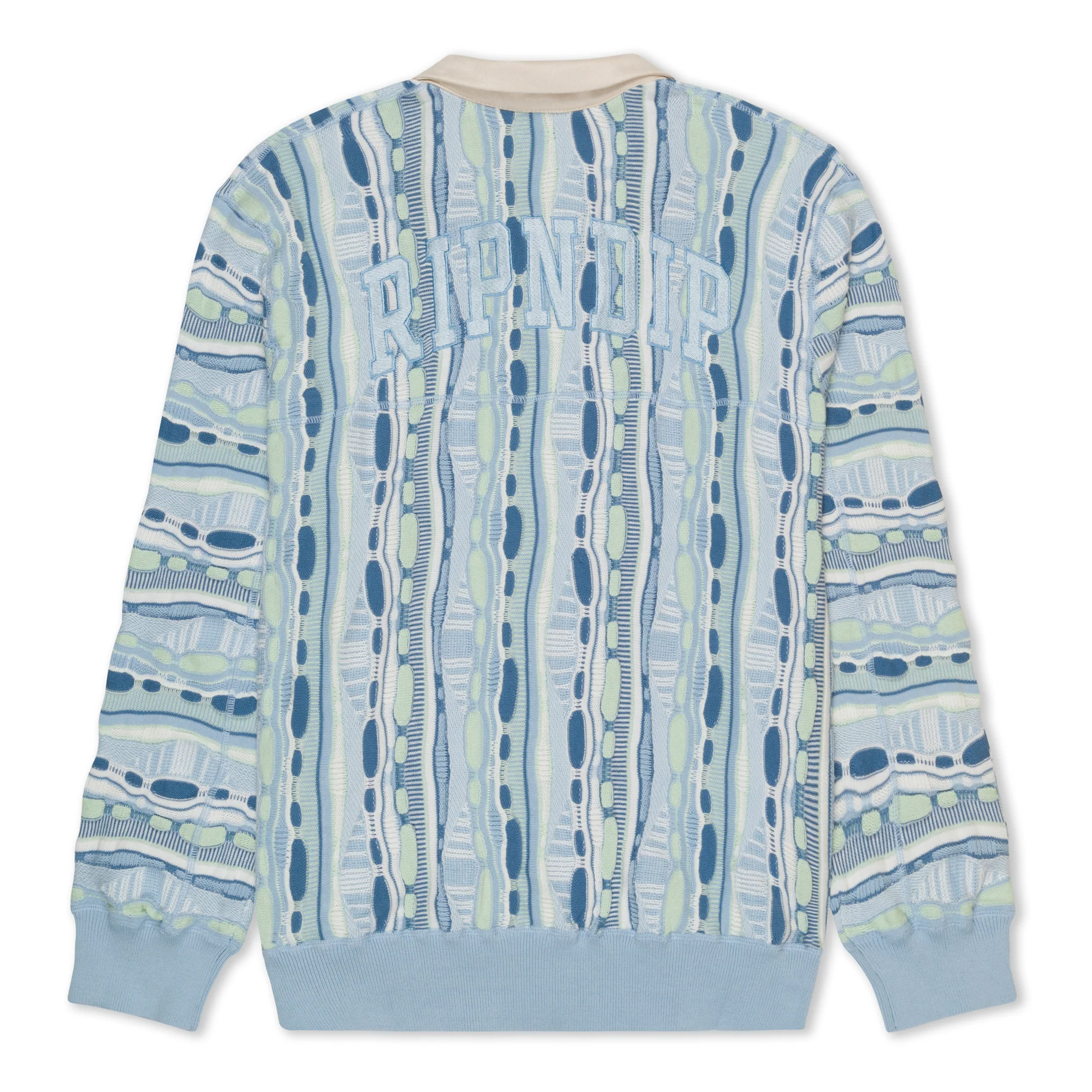 Corded Button Up Jacket (Light Blue) - Image 3