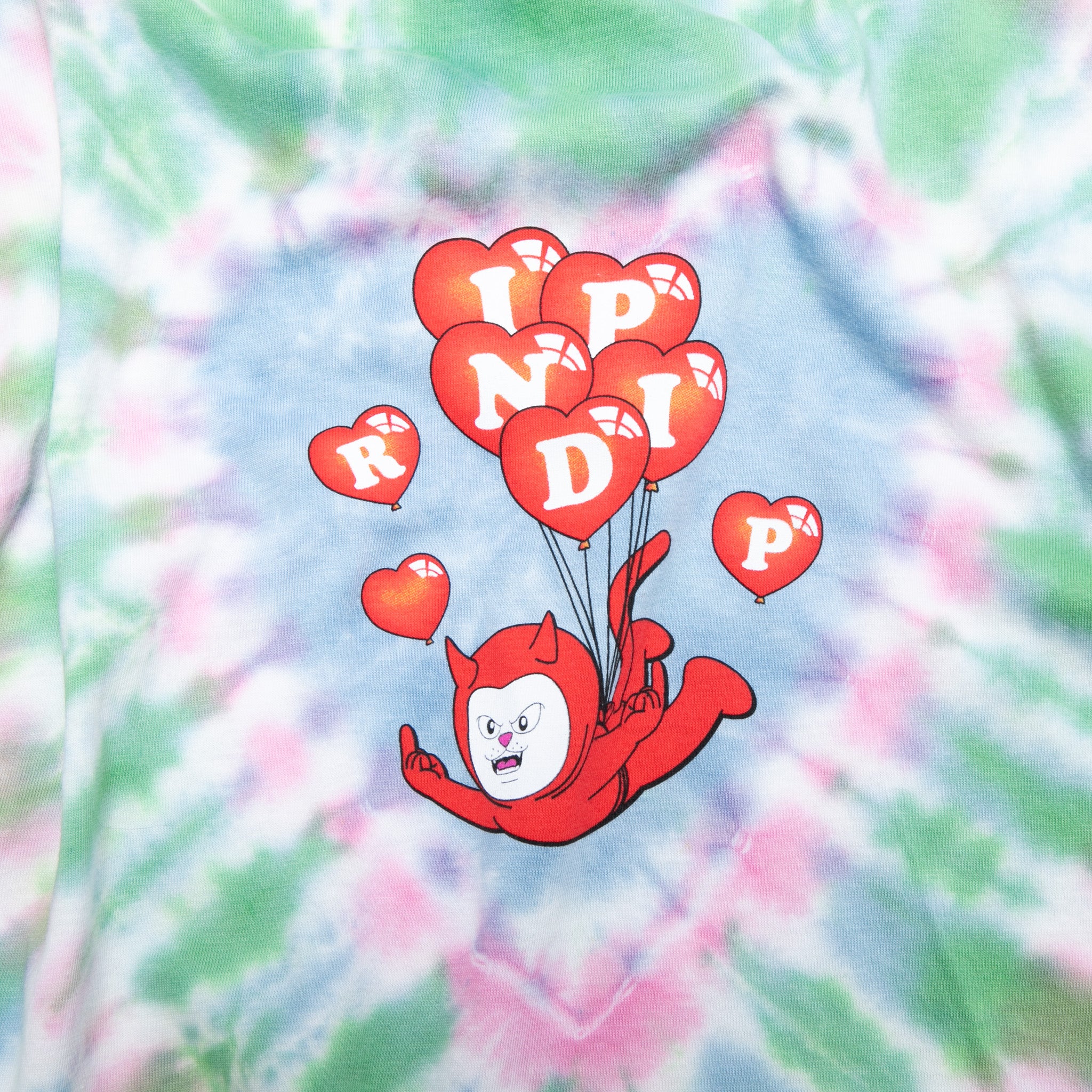 Cupids Nightmare Tee (Blue/Pink Heart Dye) - Image 3