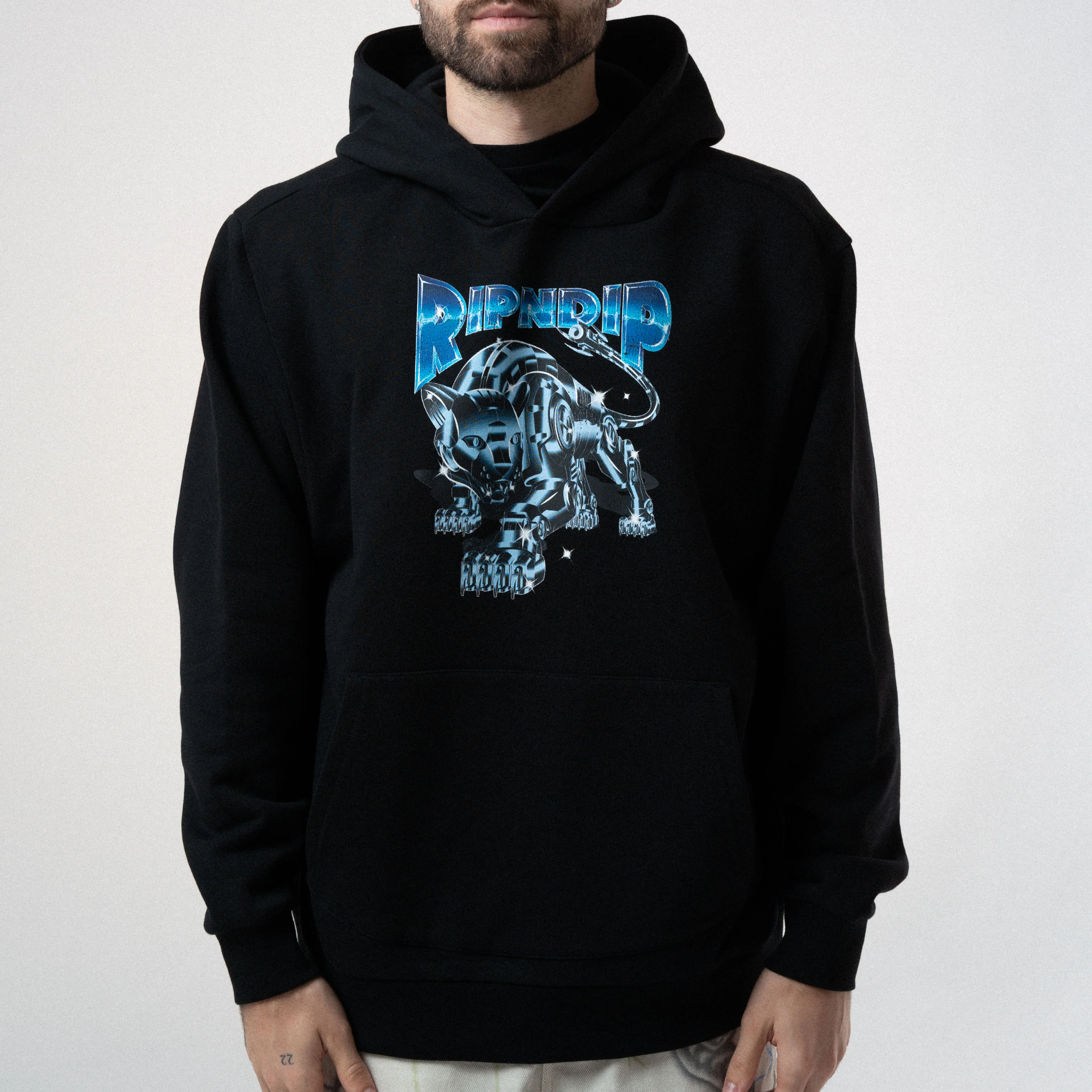Cyborg Hoodie (Black) - Image 2