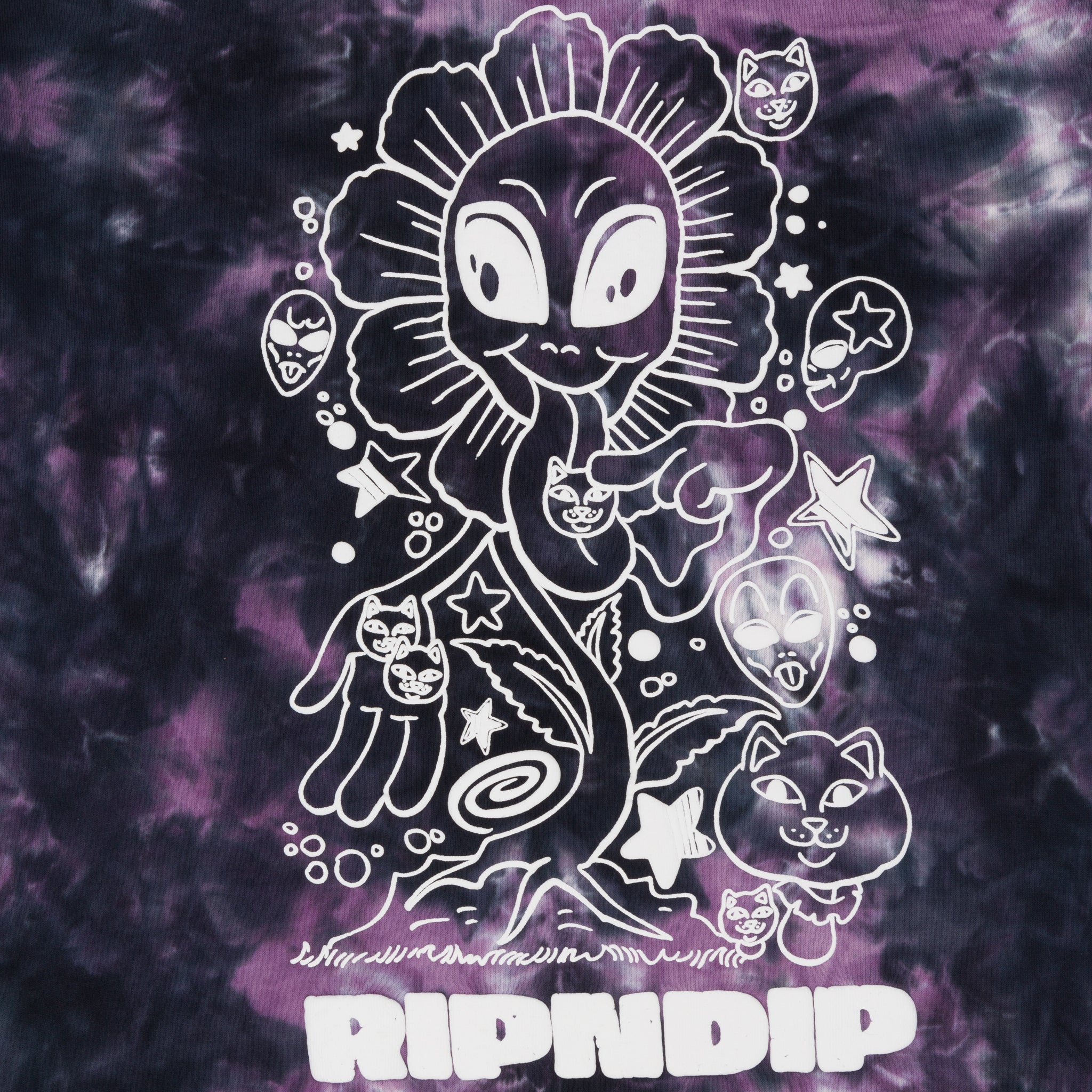 Dance Forever Hoodie (Black/Orchid Tie Dye) - Image 3