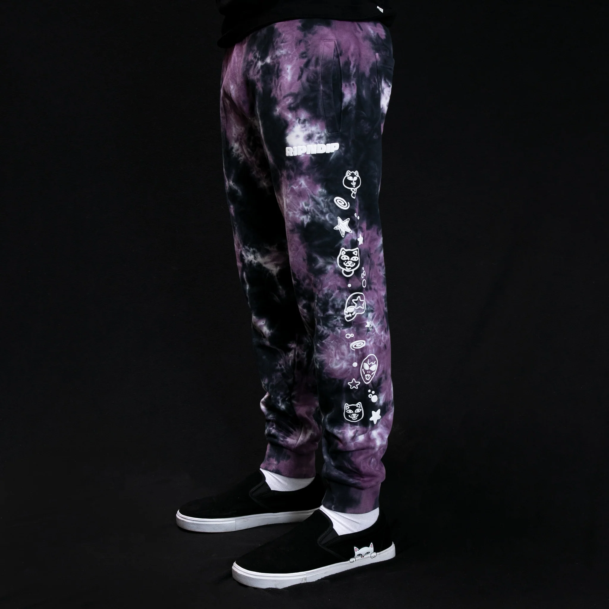 Dance Forever Sweatpants (Black/Orchid Tie Dye) - Image 2