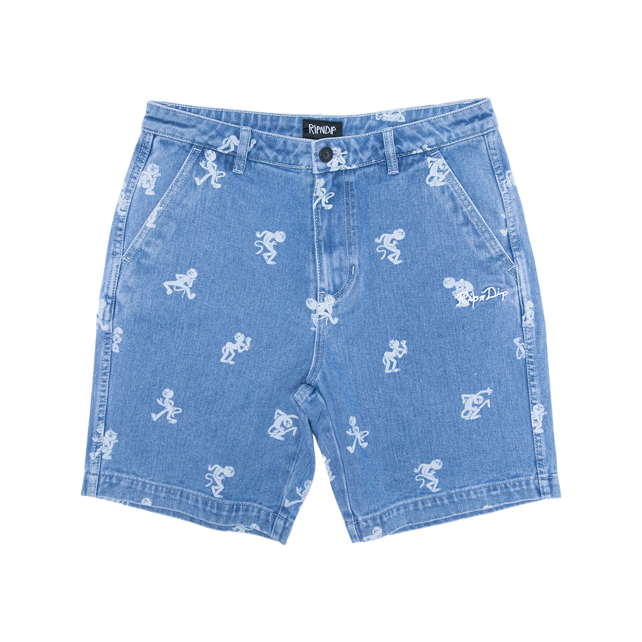 Dance Party Denim Shorts (Medium Wash) - Image 3