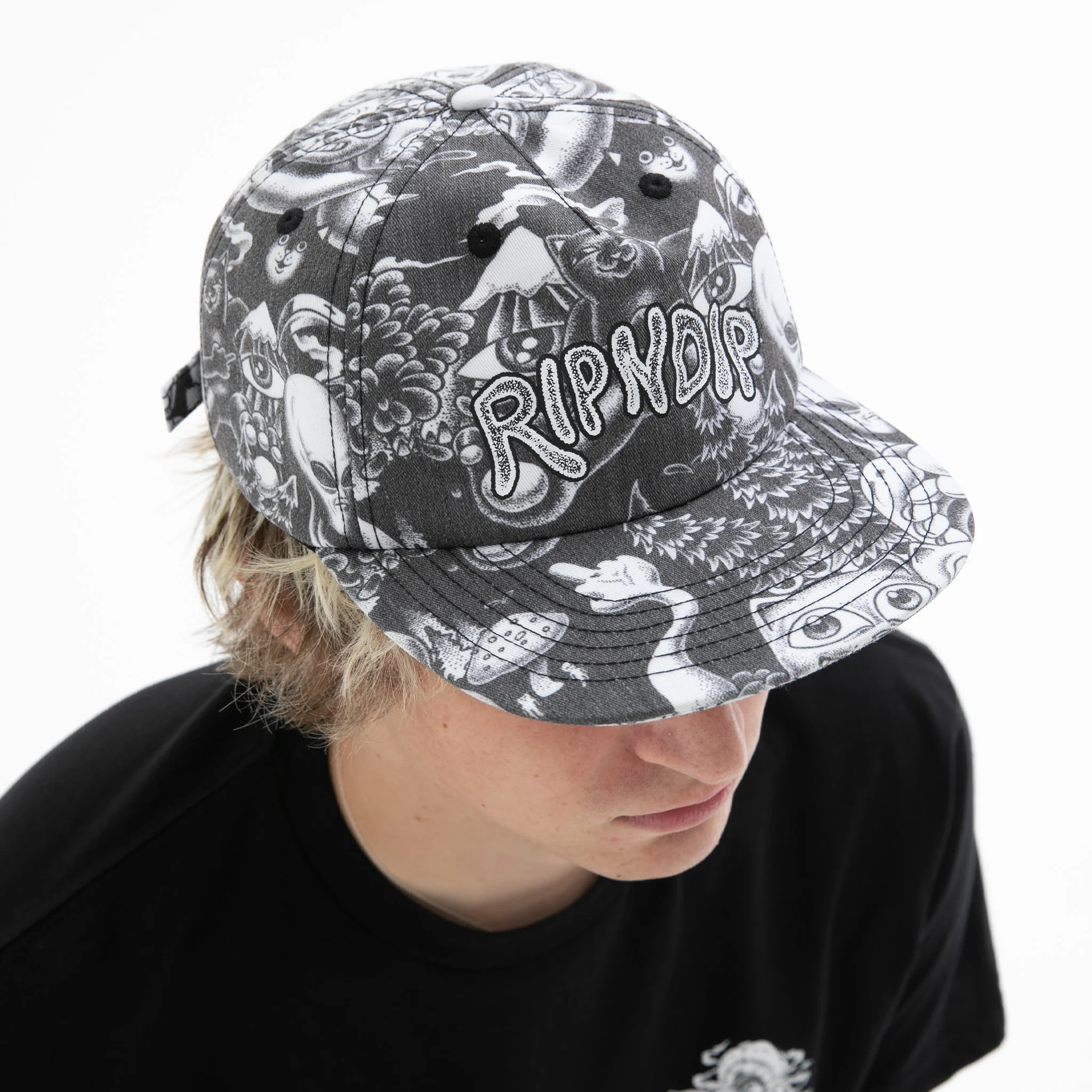 Dark Twisted Fantasy 6 Panel Hat (Black) - Image 2