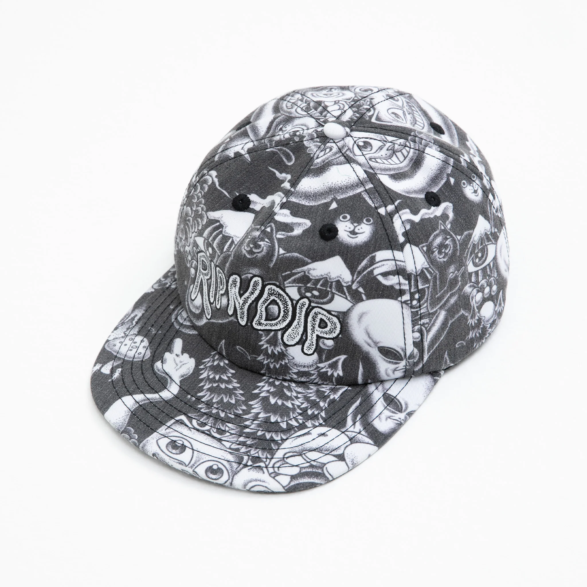 Dark Twisted Fantasy 6 Panel Hat (Black) - Image 4
