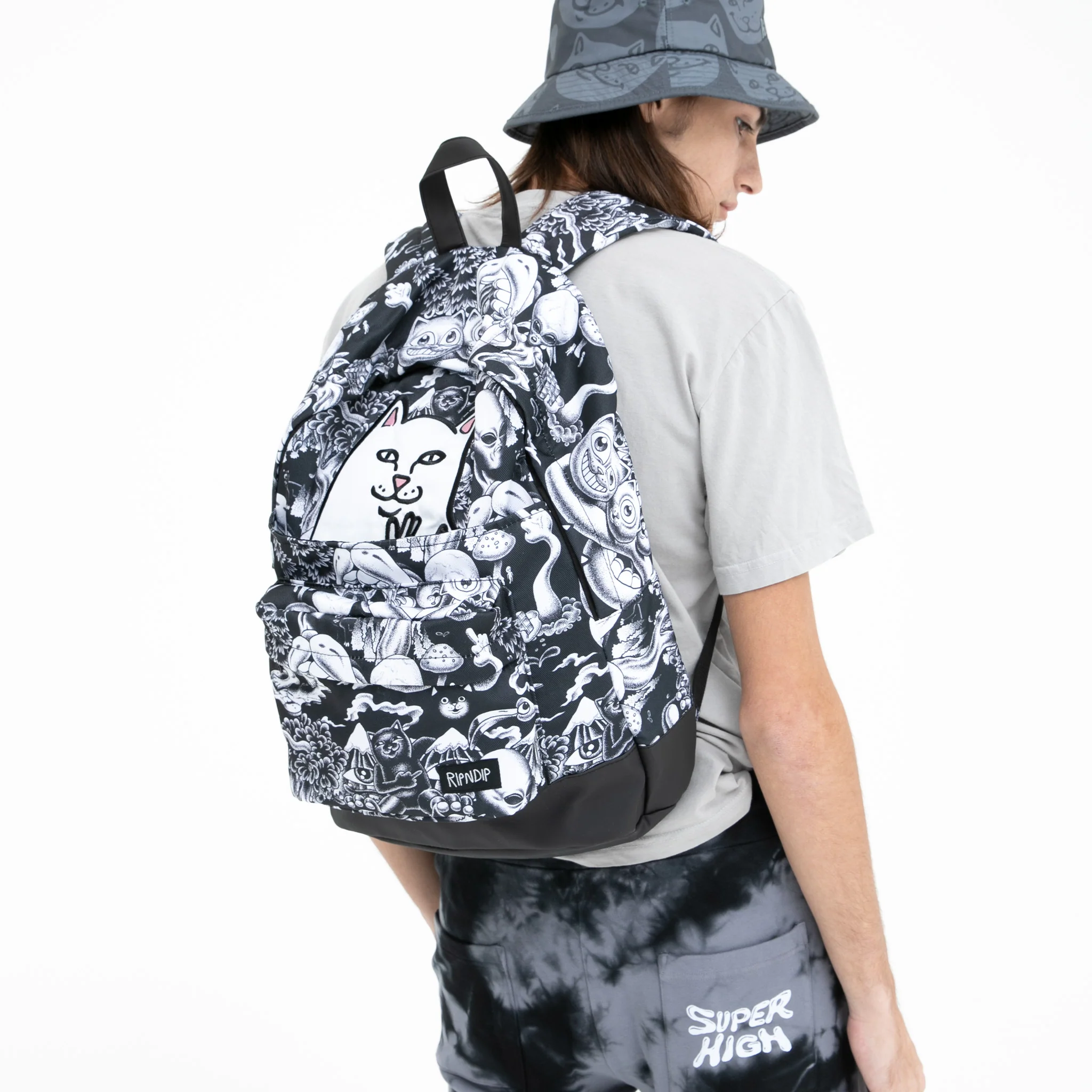 Dark Twisted Fantasy Backpack (Black/White) - Image 2