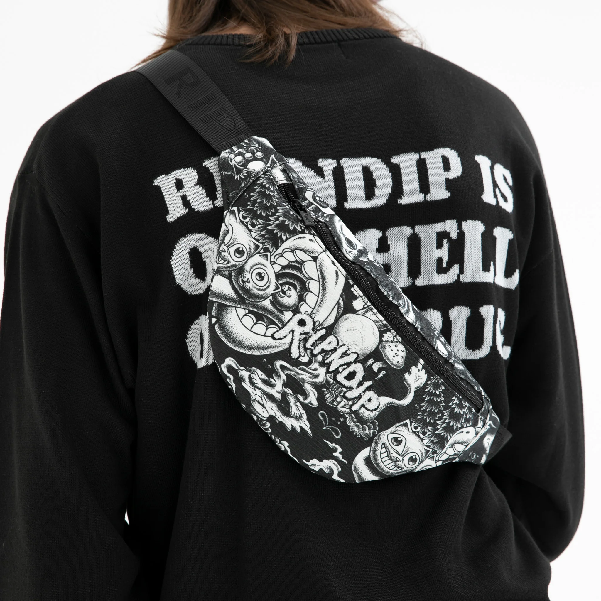Dark Twisted Fantasy Fanny Pack (Black/White) - Image 2