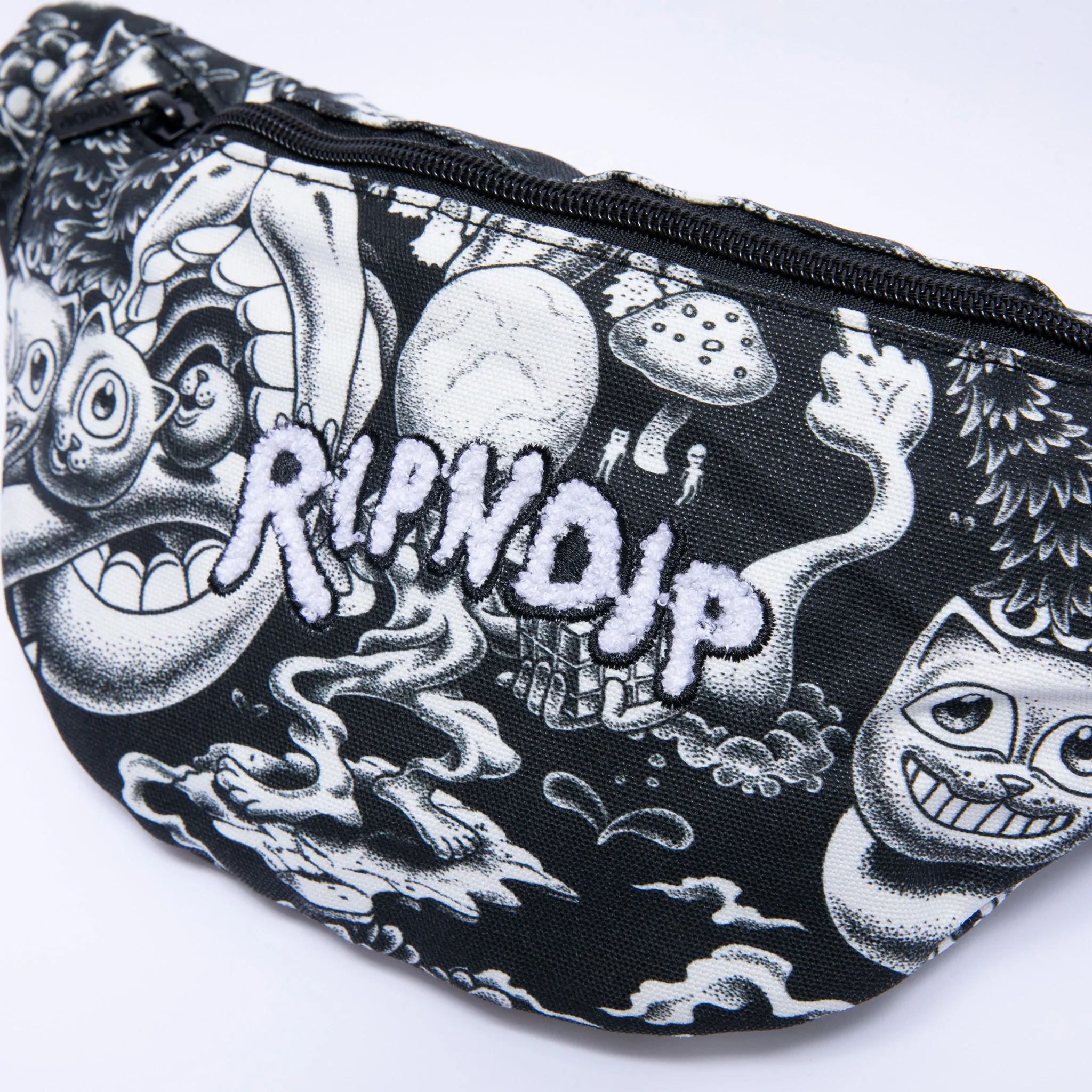 Dark Twisted Fantasy Fanny Pack (Black/White) - Image 6