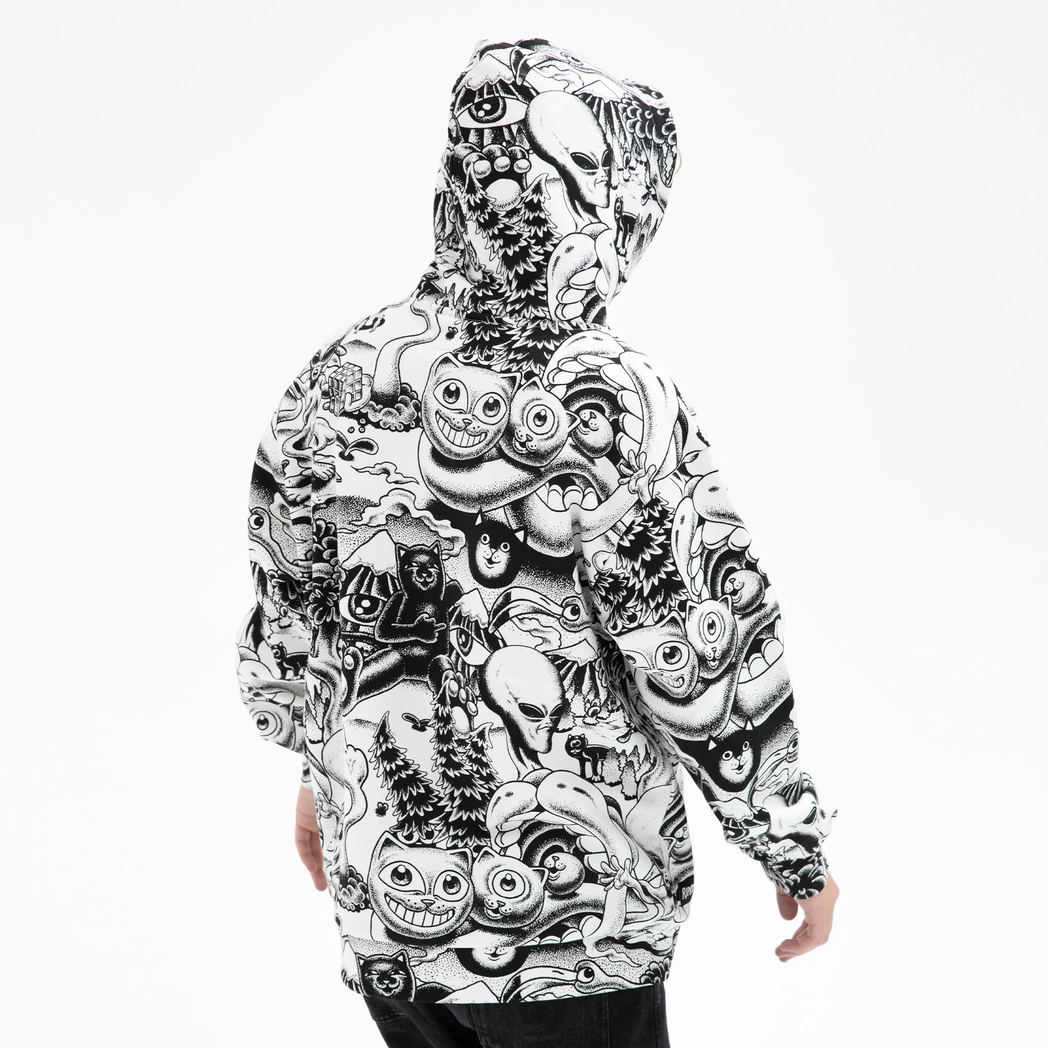 Dark Twisted Fantasy Hoodie (Black/White) - Image 2
