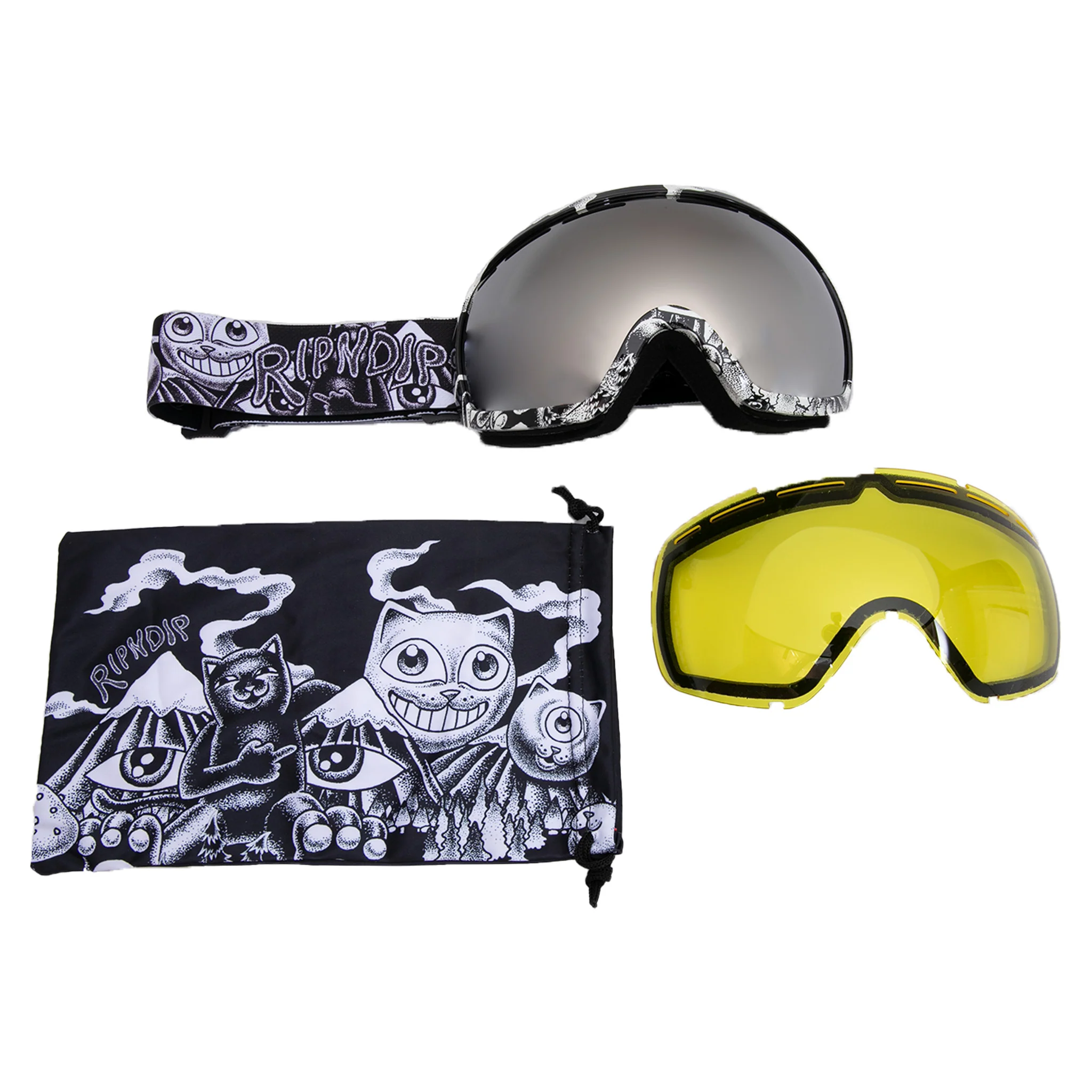 Dark Twisted Fantasy Snow Goggles (Black/White) - Image 2