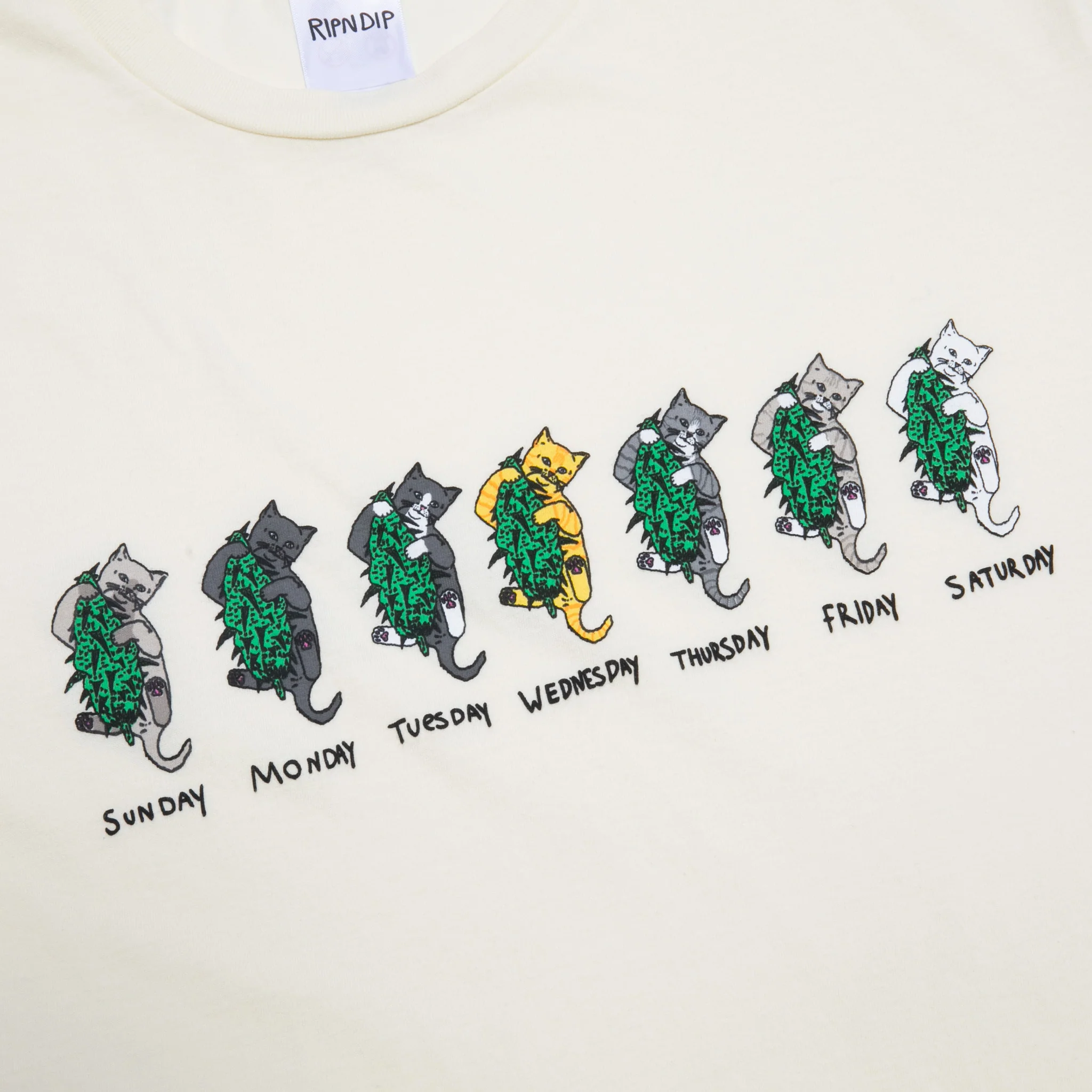 Days Of The Week Tee (Natural) - Image 3