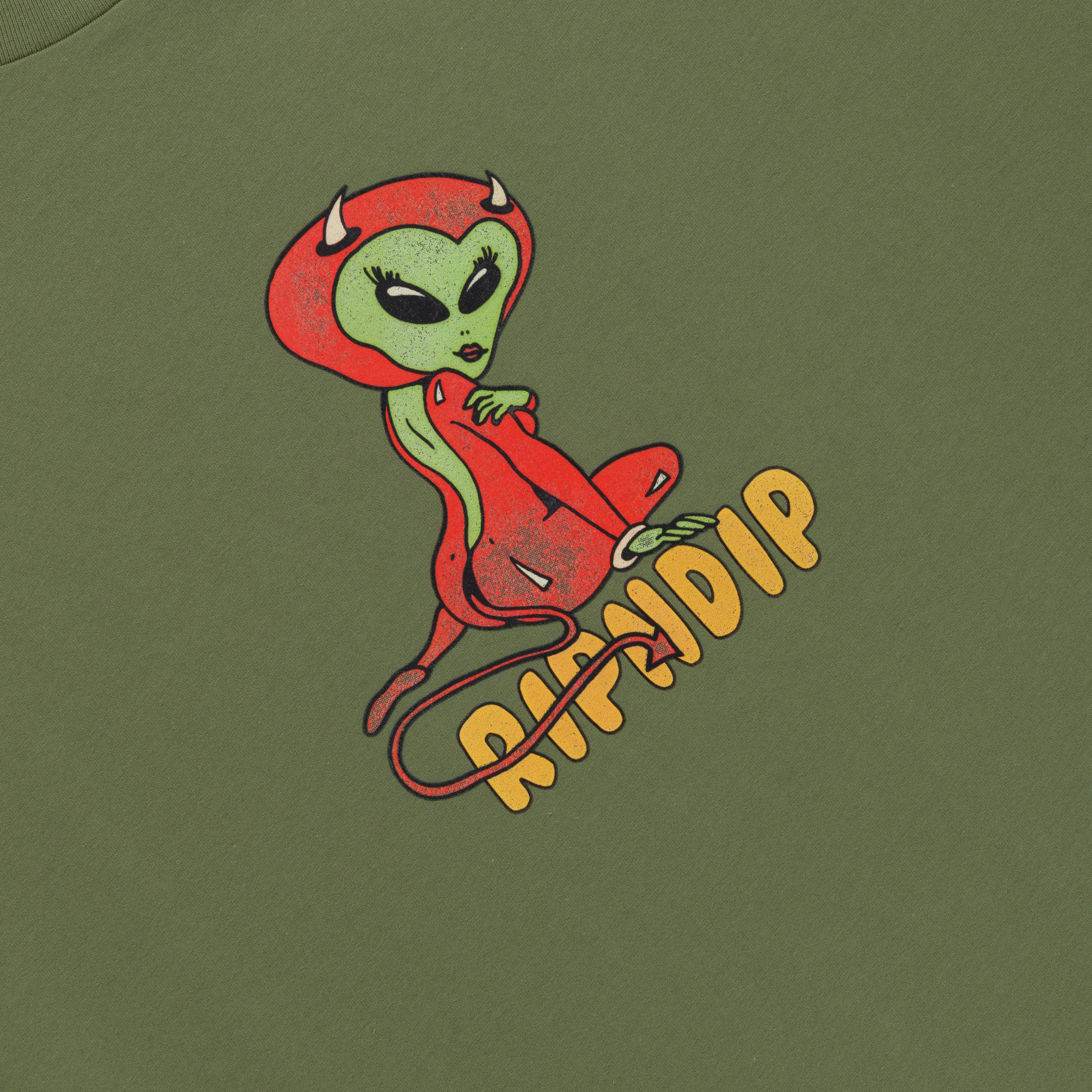 Devil Alien Tee (Dusty Forest) - Image 3