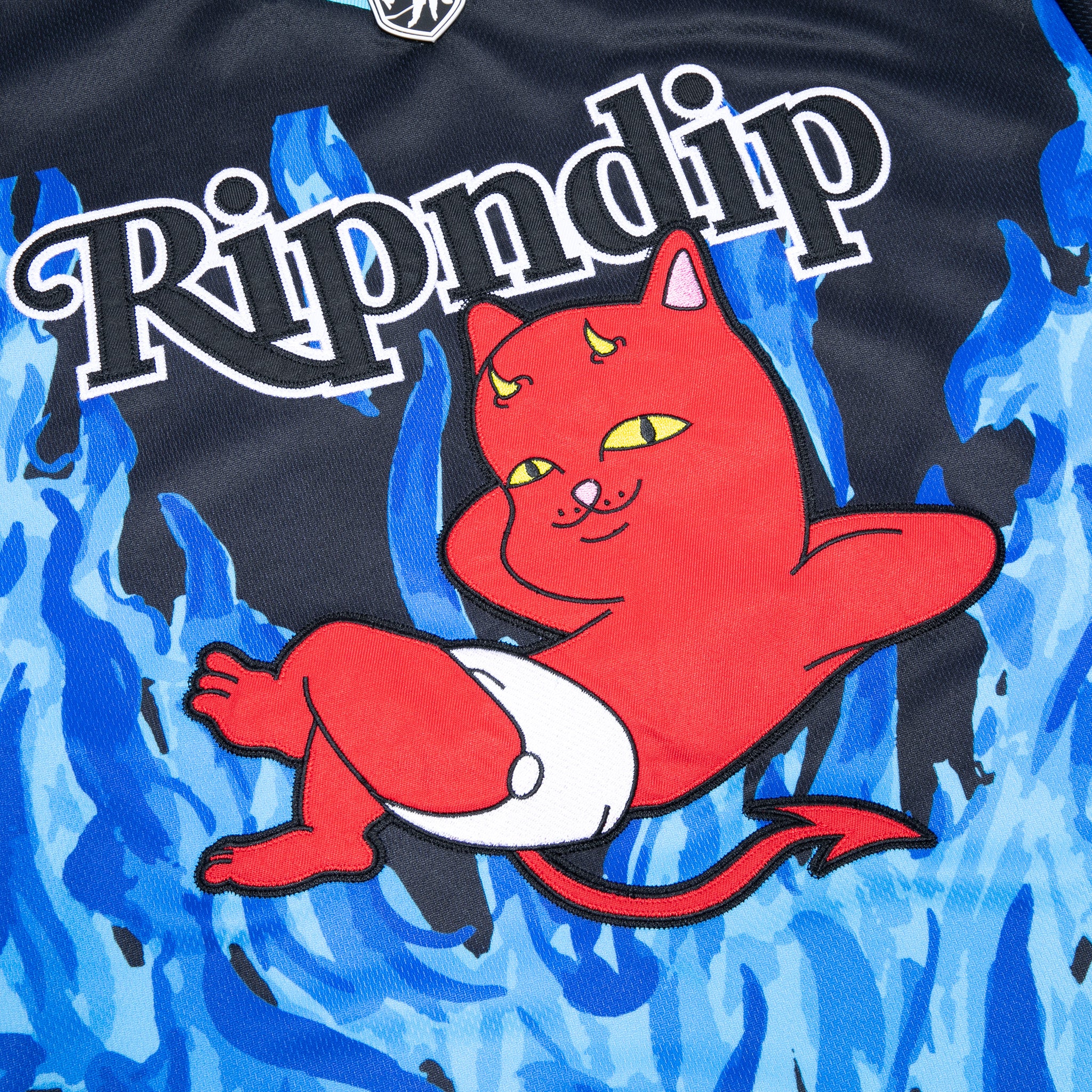 Devil Babies Hockey Jersey (Black / Blue) - Image 3