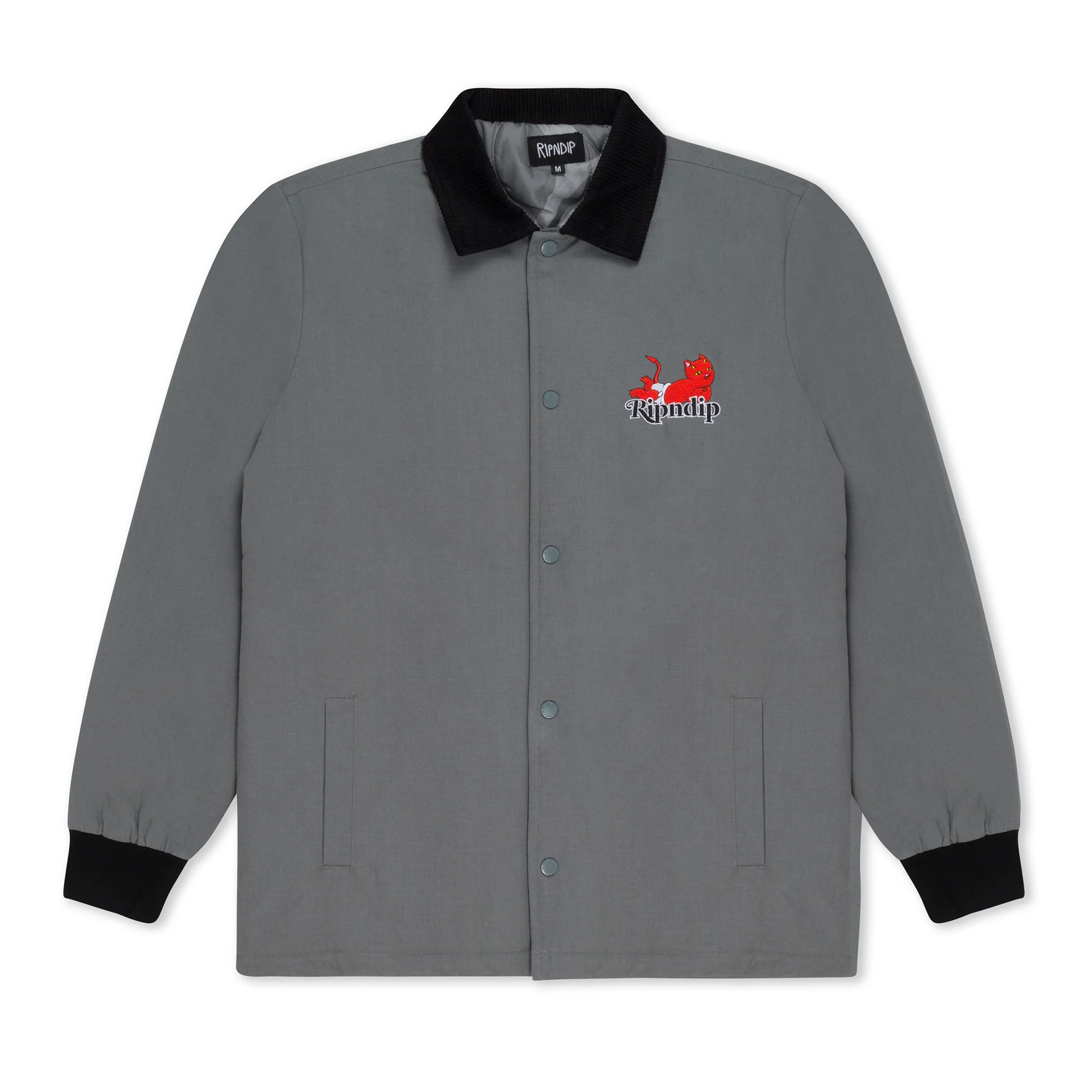 Devil Baby Button Down Jacket (Charcoal)