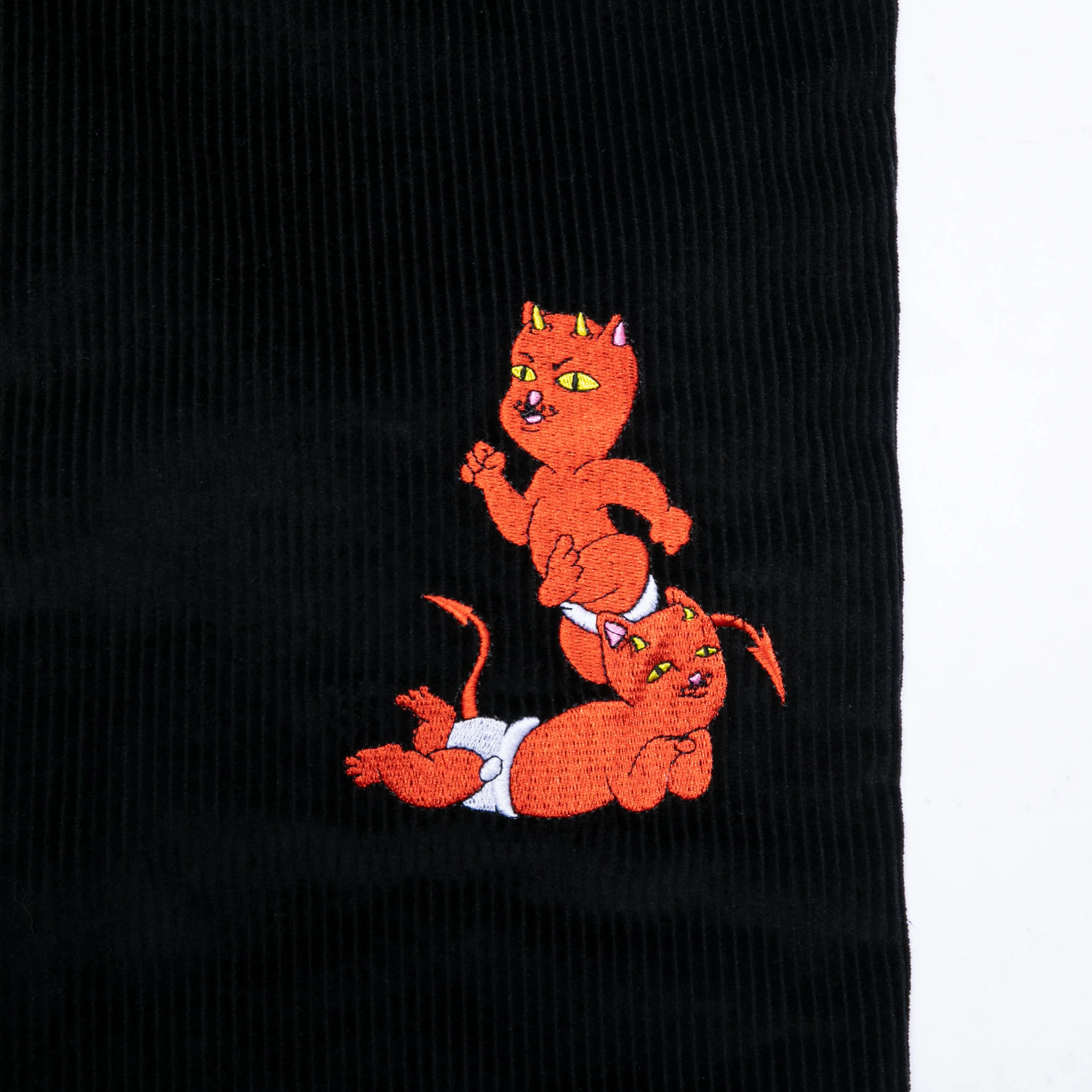 Devil Baby Corduroy Pants (Black) - Image 4
