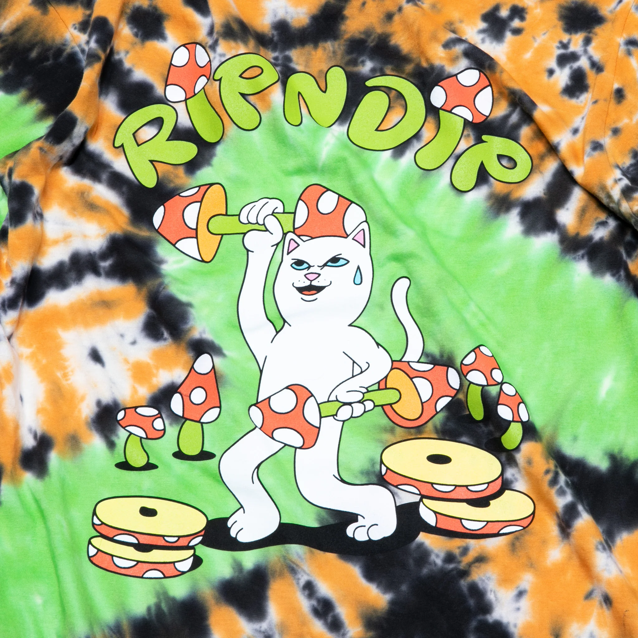 Do You Even Lift Tee (Neon/Black/Orange Loop Dye) - Image 4