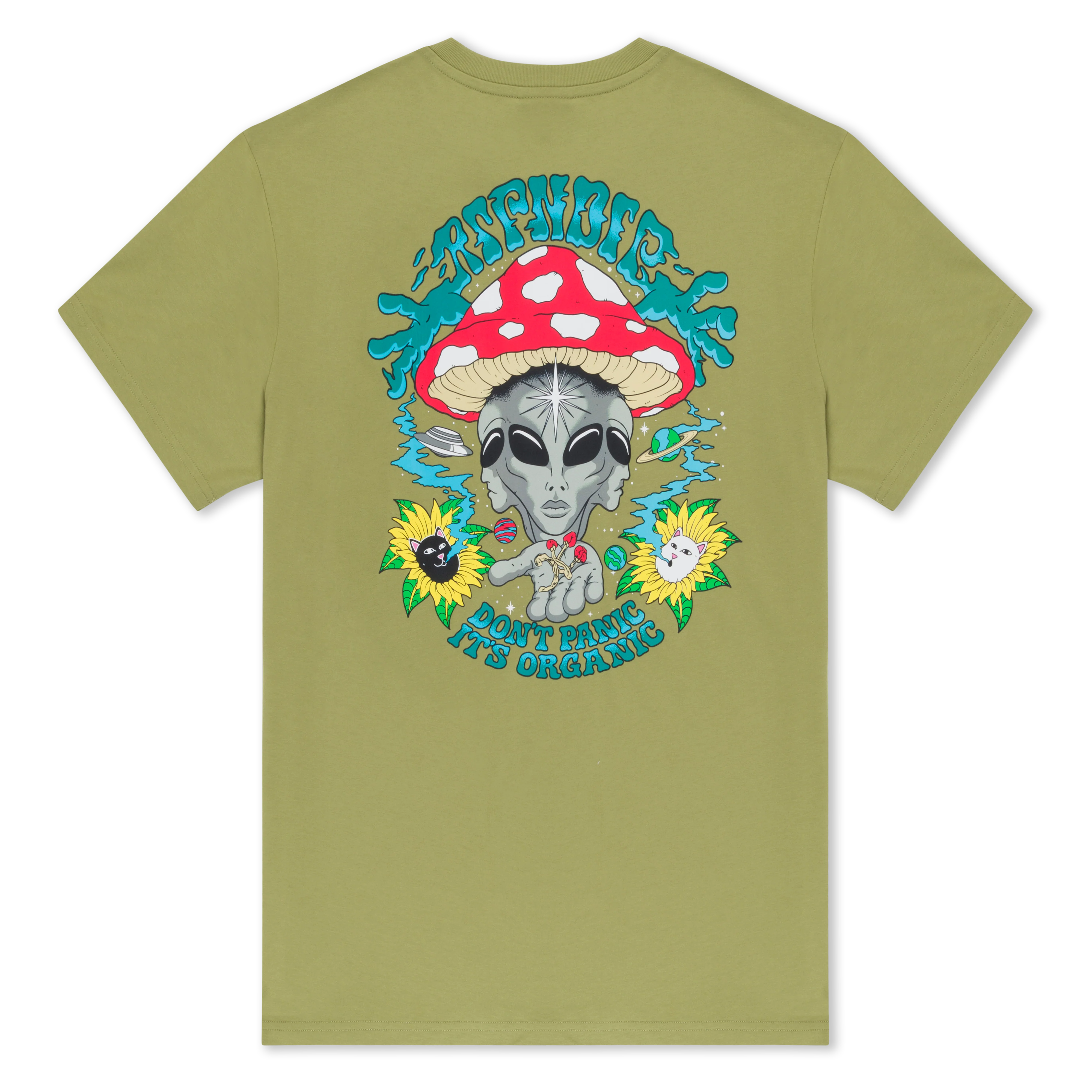 Don't Panic Tee (Light Forest)