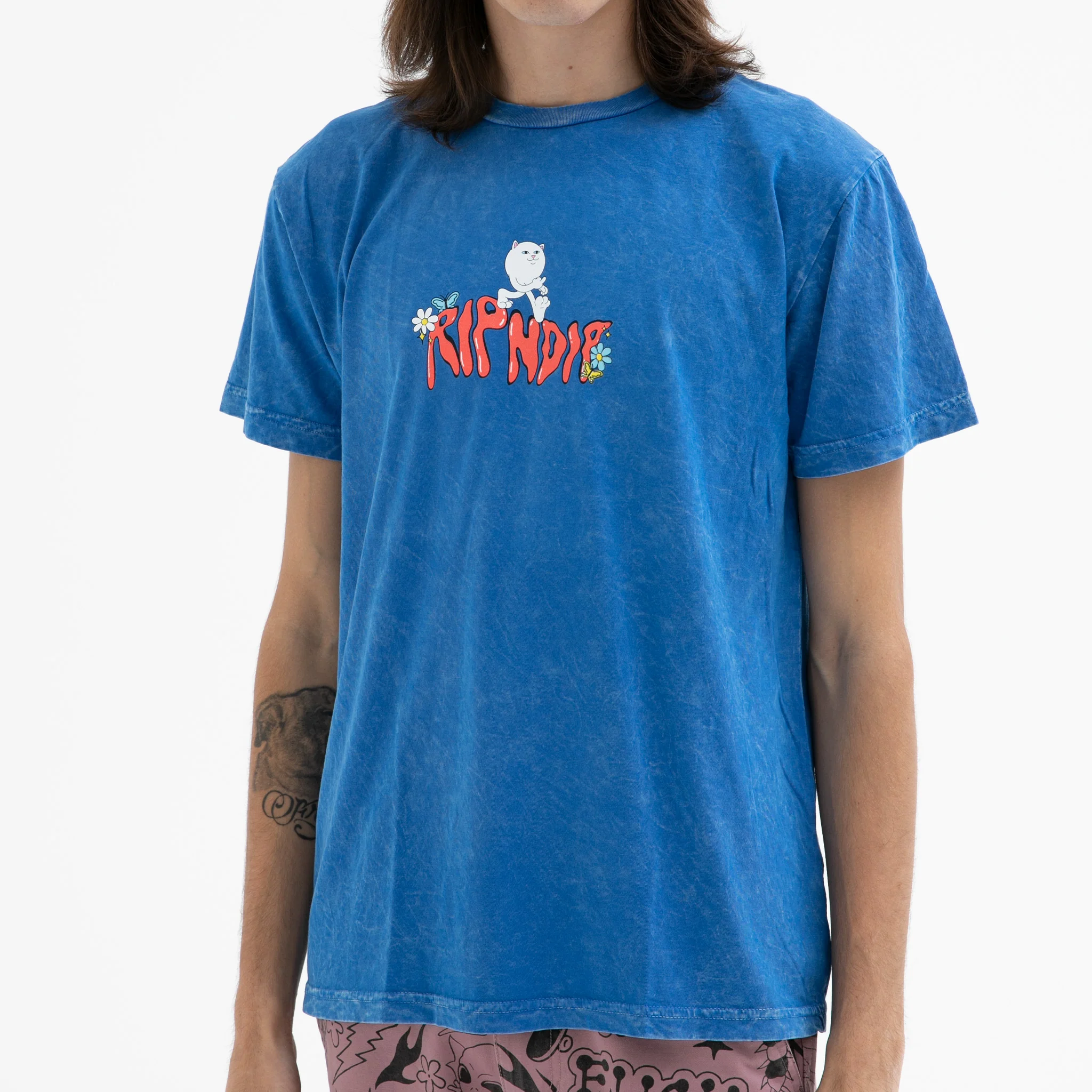 Dont Trip Tee (Cornflower Blue Mineral Wash) - Image 2