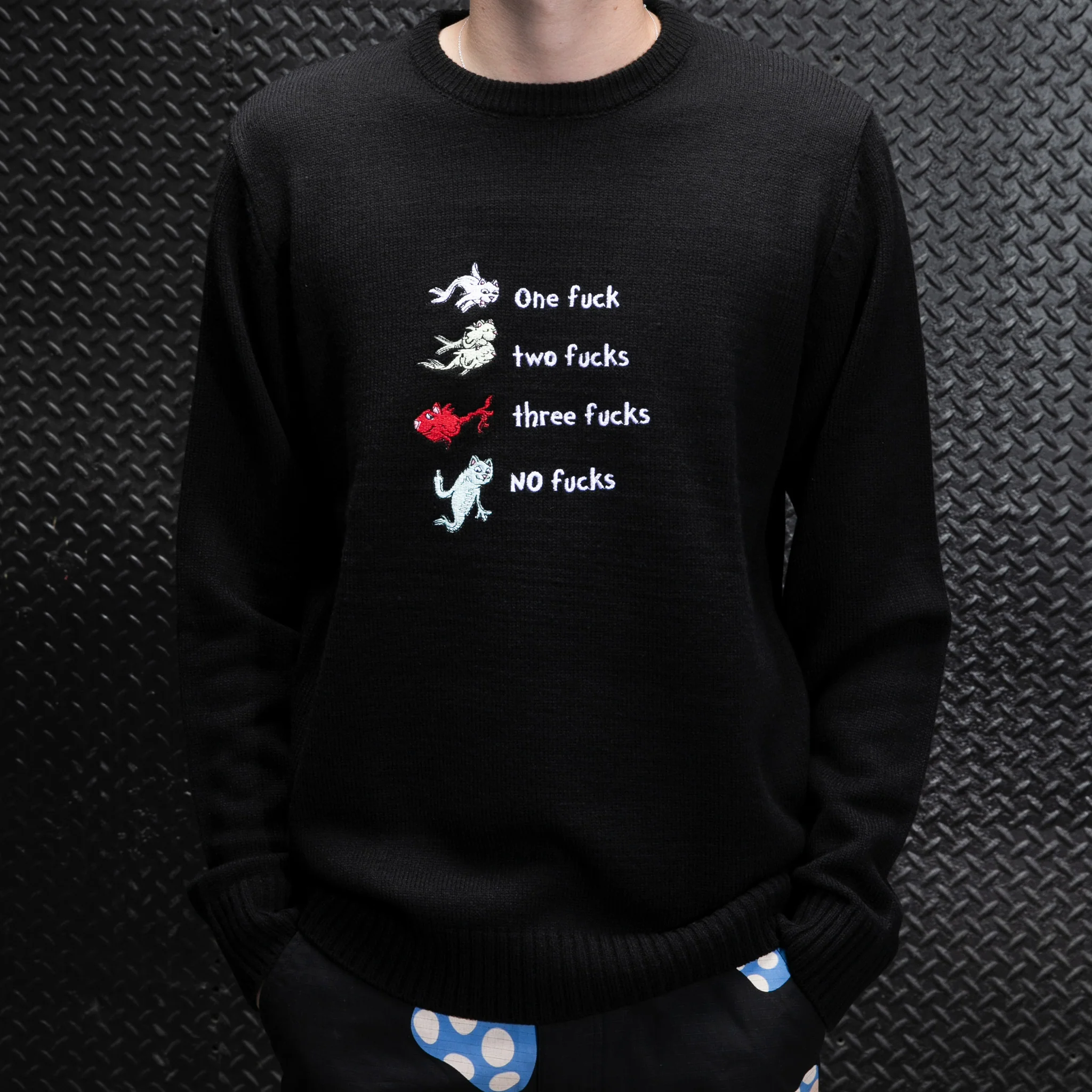 Down By The Seashore Knit Sweater (Black) - Image 2