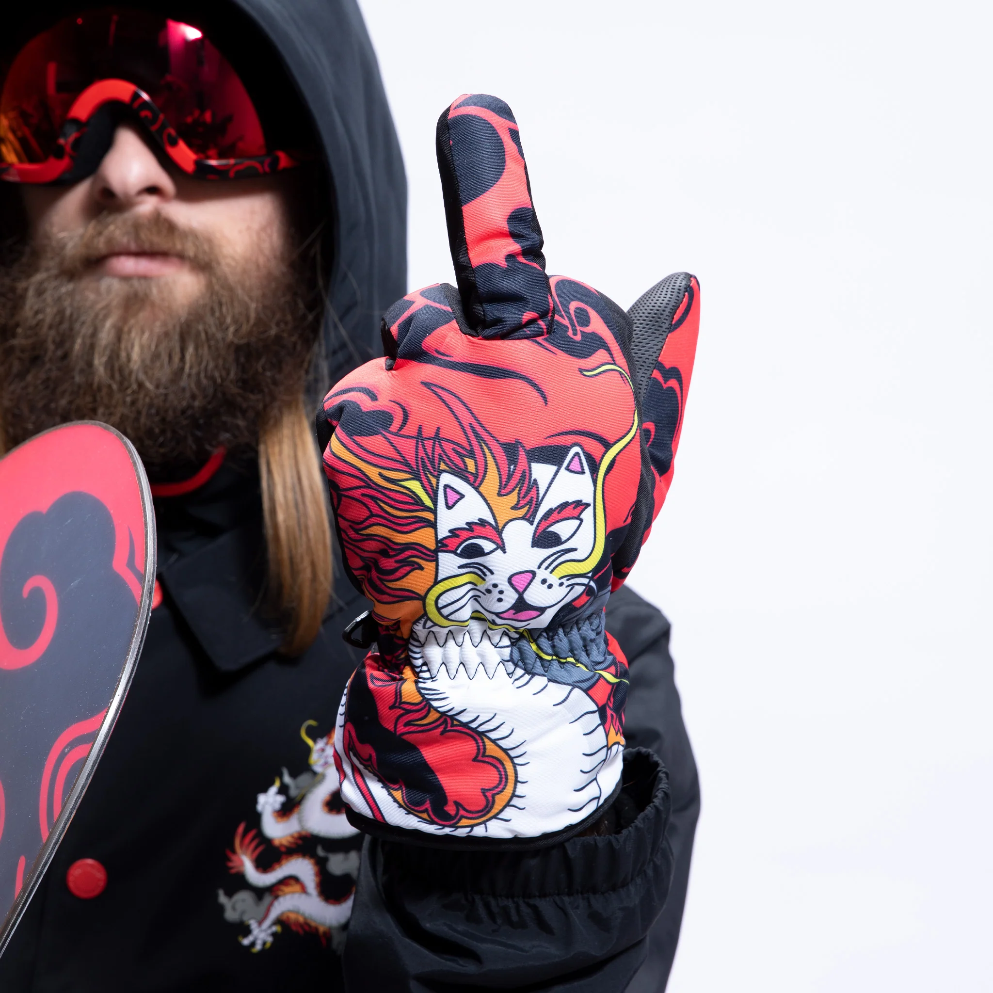 Dragonerm Snow Gloves (Red) - Image 2