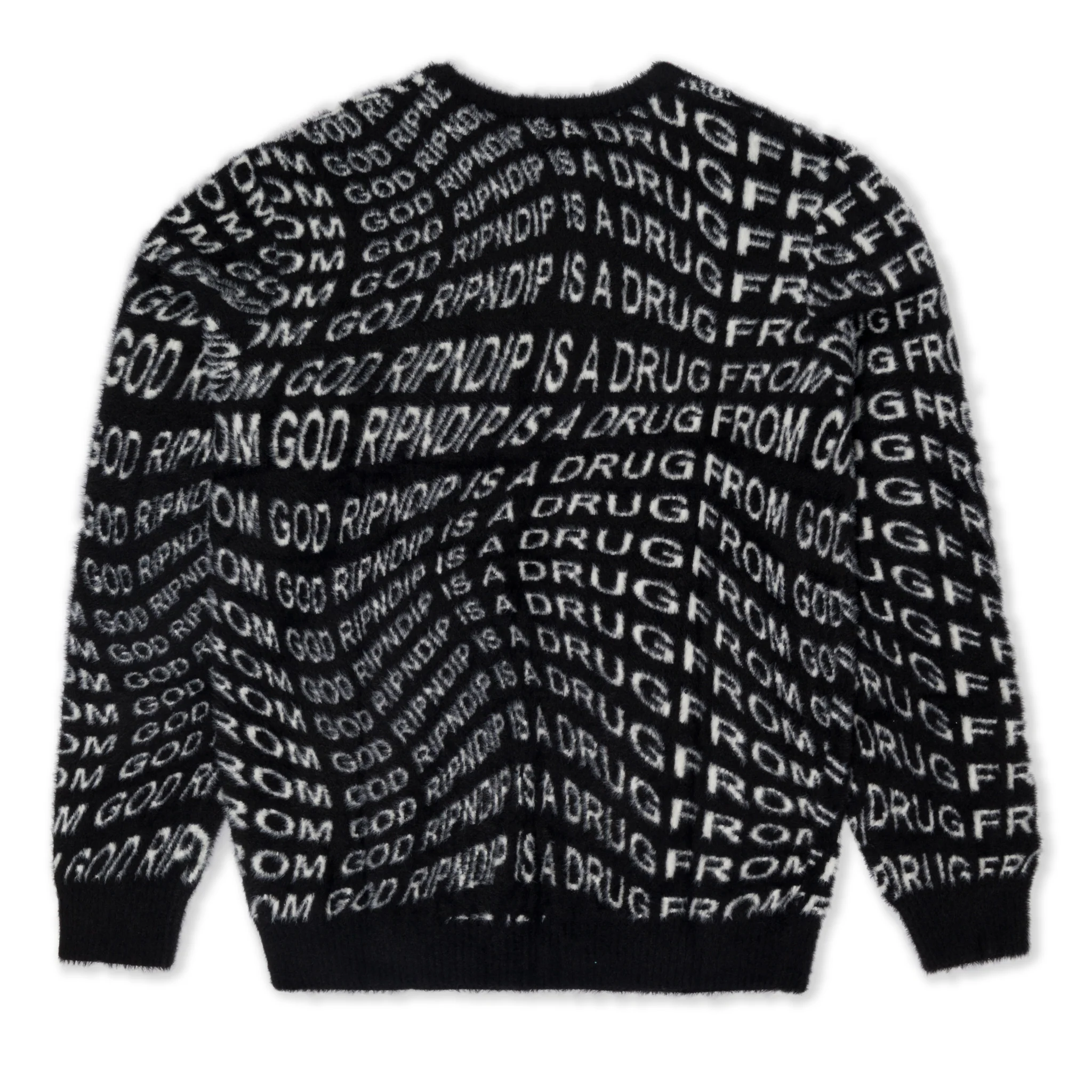 Drug From God Knit Mohair Sweater (Black) - Image 3