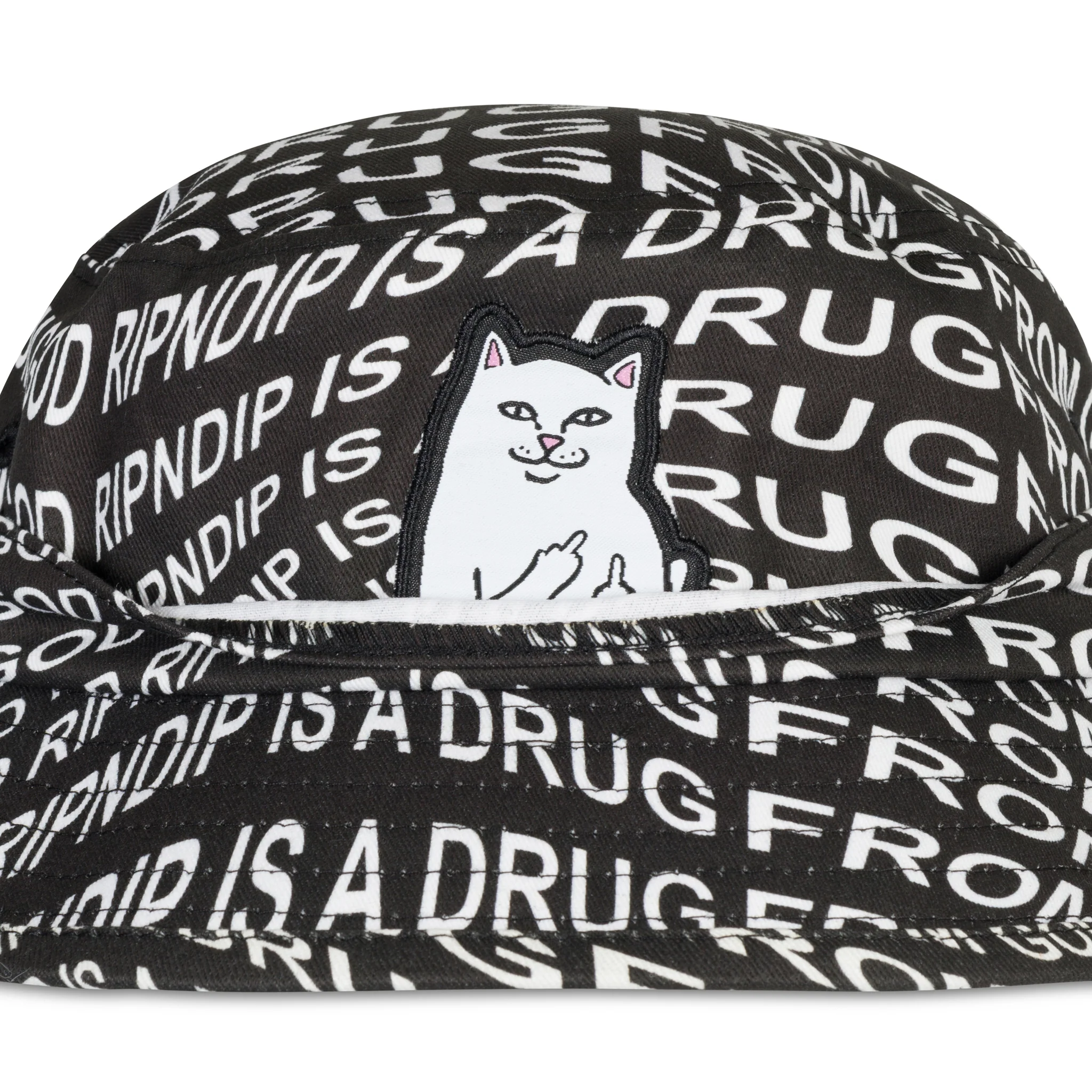 Drug From God Lord Nermal Bucket Hat (Black) - Image 2