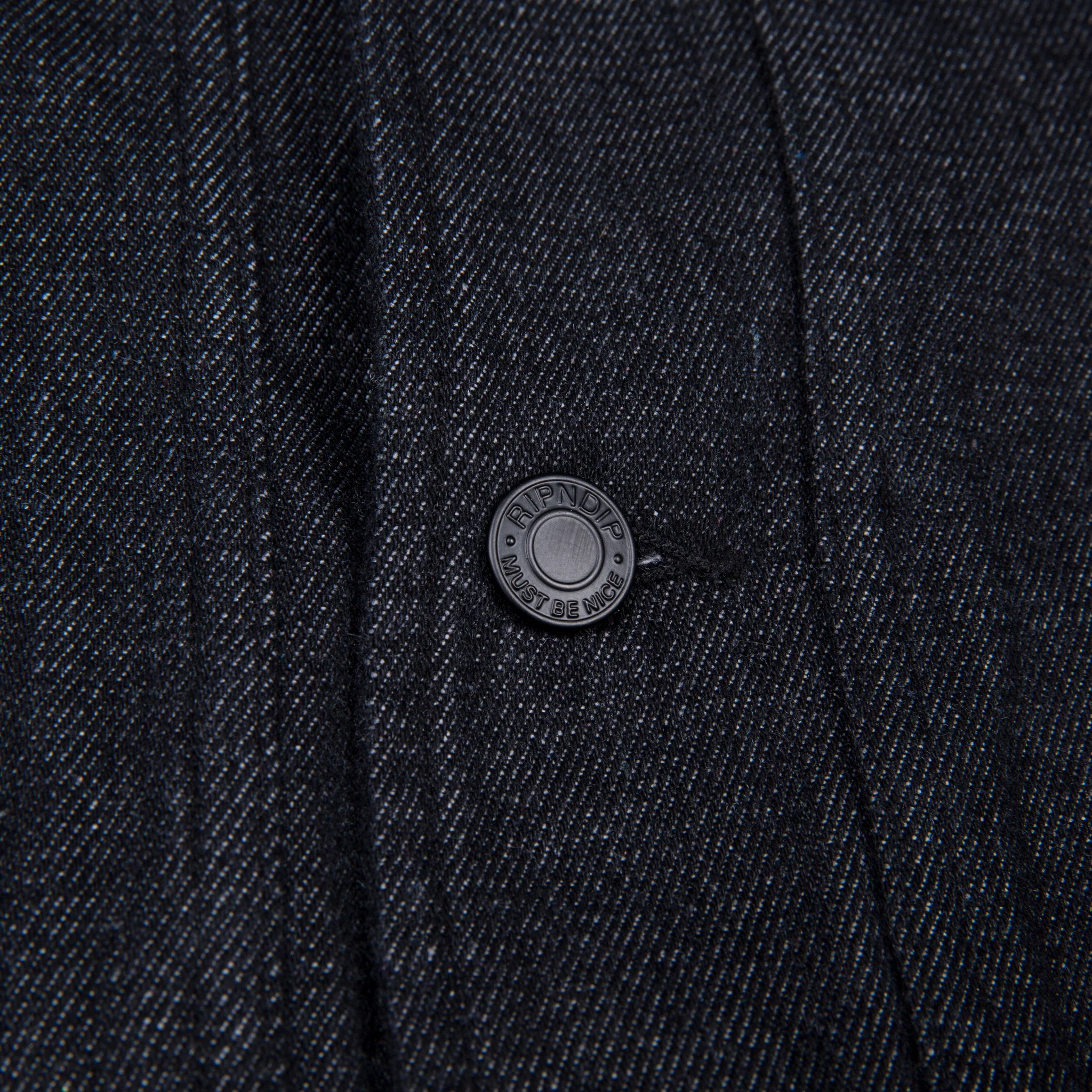 Eat Me Denim Jacket (Black) - Image 4
