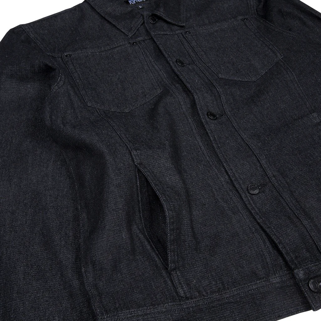 Eat Me Denim Jacket (Black) - Image 5