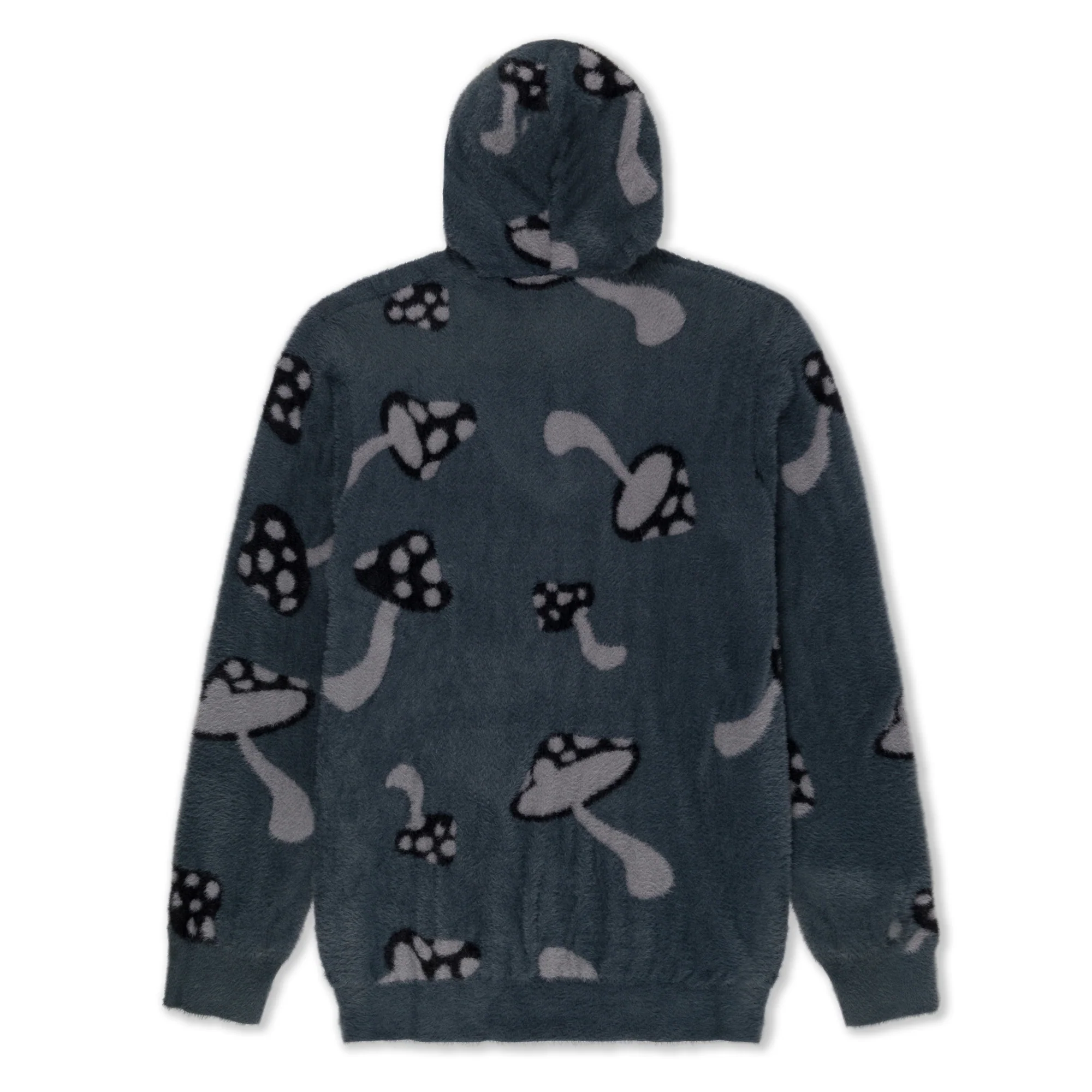 Euphoria Faux Mohair Hoodie (Grey) - Image 4