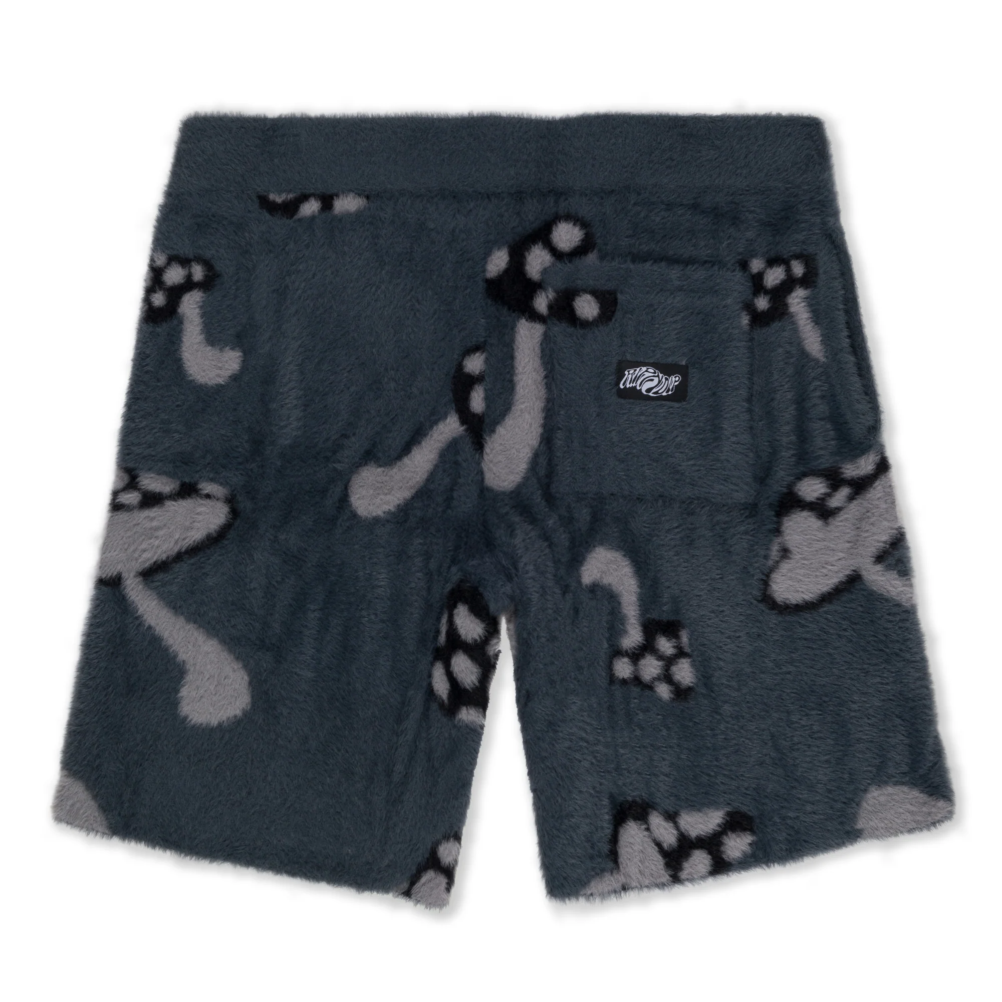 Euphoria Faux Mohair Knit Shorts (Grey) - Image 2