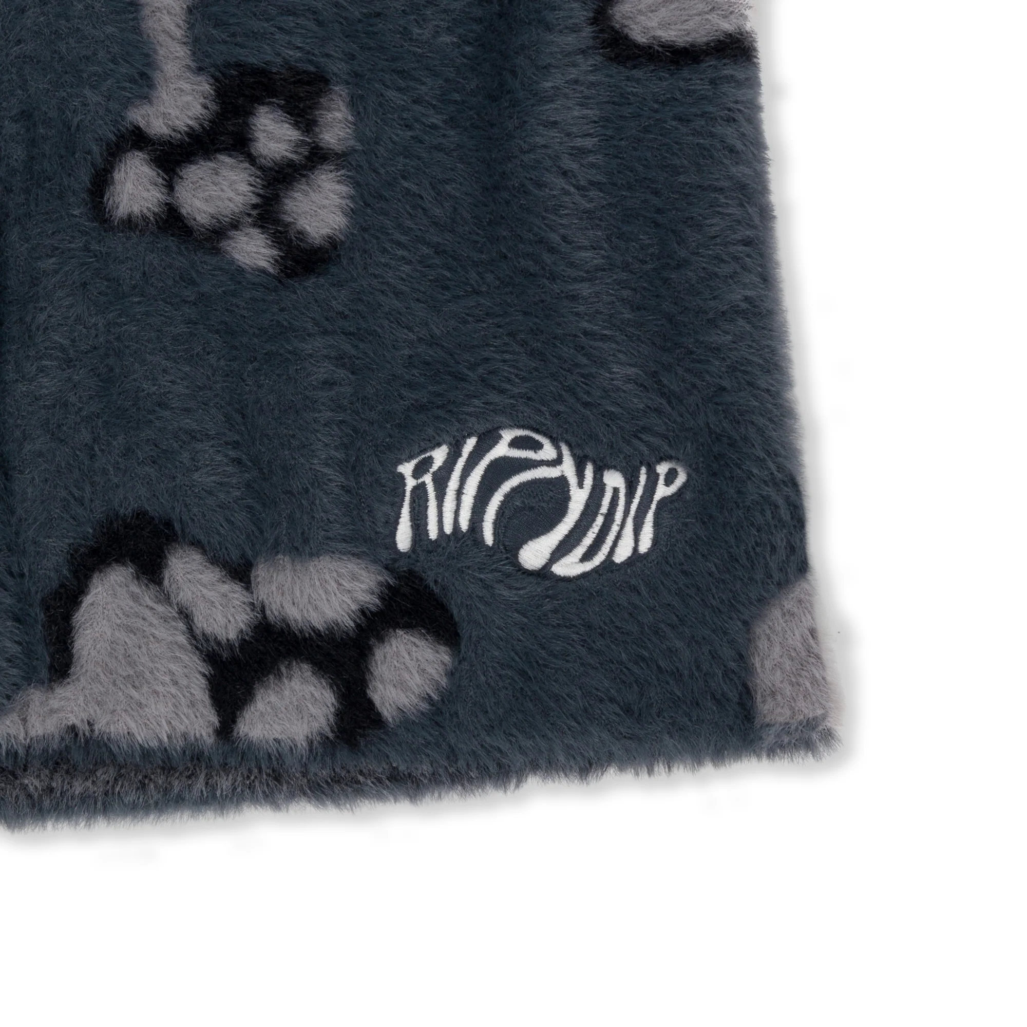 Euphoria Faux Mohair Knit Shorts (Grey) - Image 3