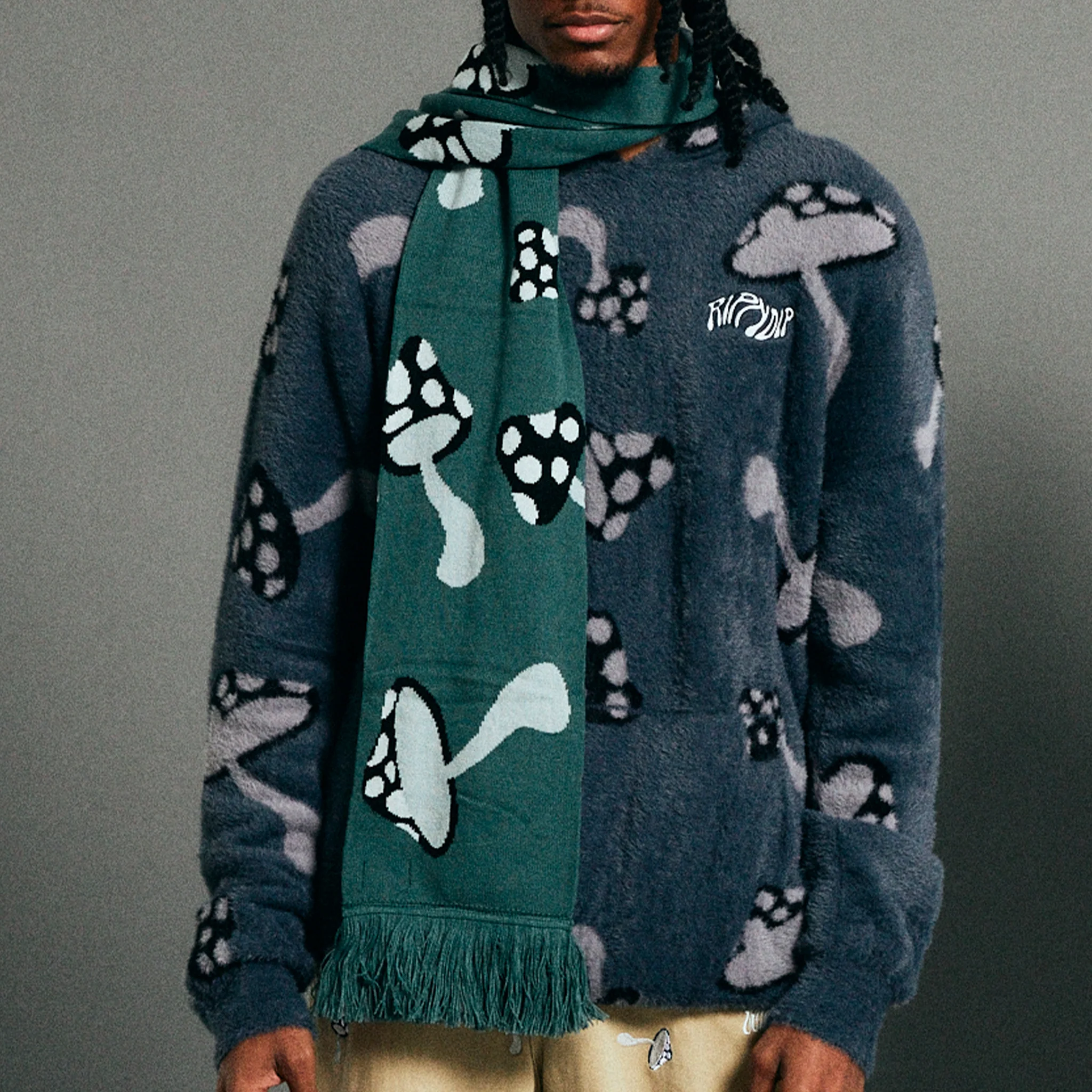Euphoria Knit Scarf (Alpine Green) - Image 2