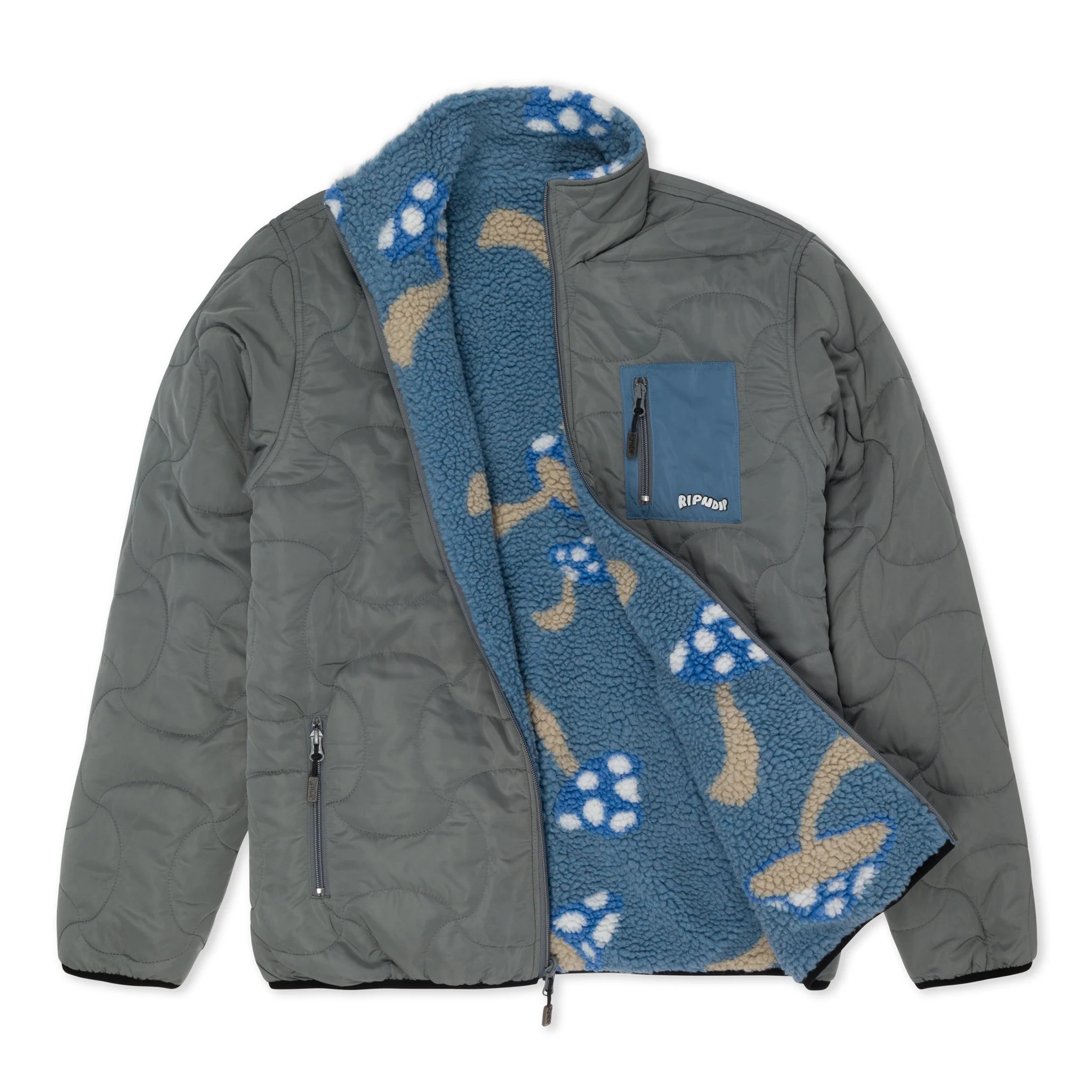 Euphoria Reversible Polar Fleece Jacket (Charcoal/Slate) - Image 7