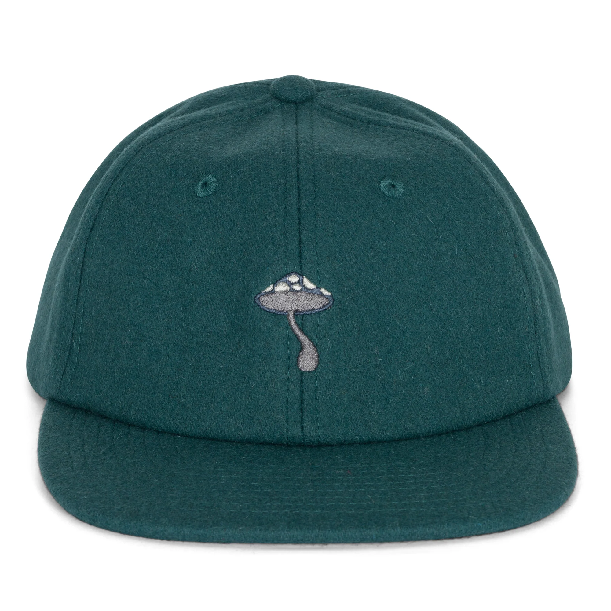 Euphoria Wool Velcro 6 Panel Hat (Alpine Green) - Image 4