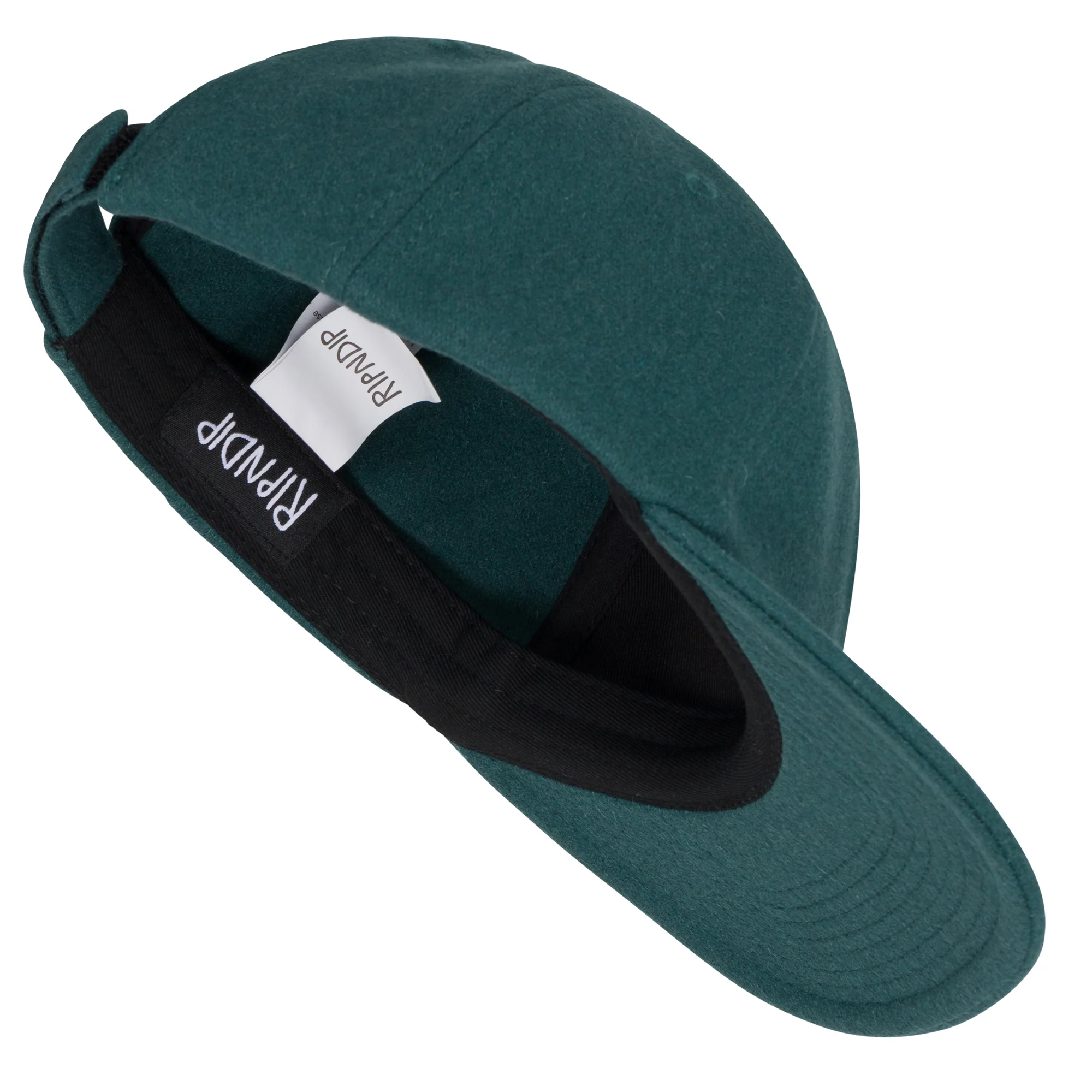 Euphoria Wool Velcro 6 Panel Hat (Alpine Green) - Image 5