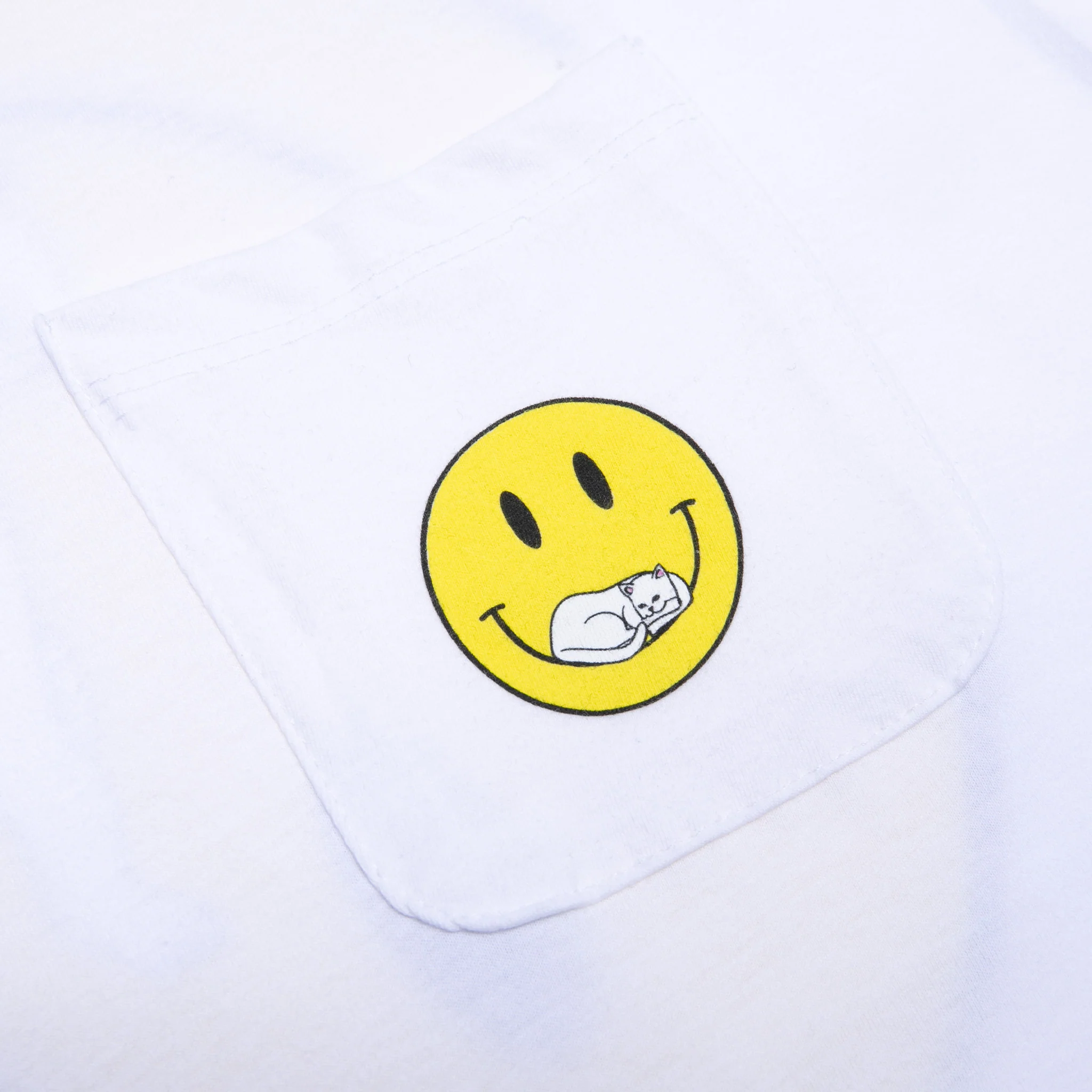 Everything Will Be OK Pocket Tee (White) - Image 3