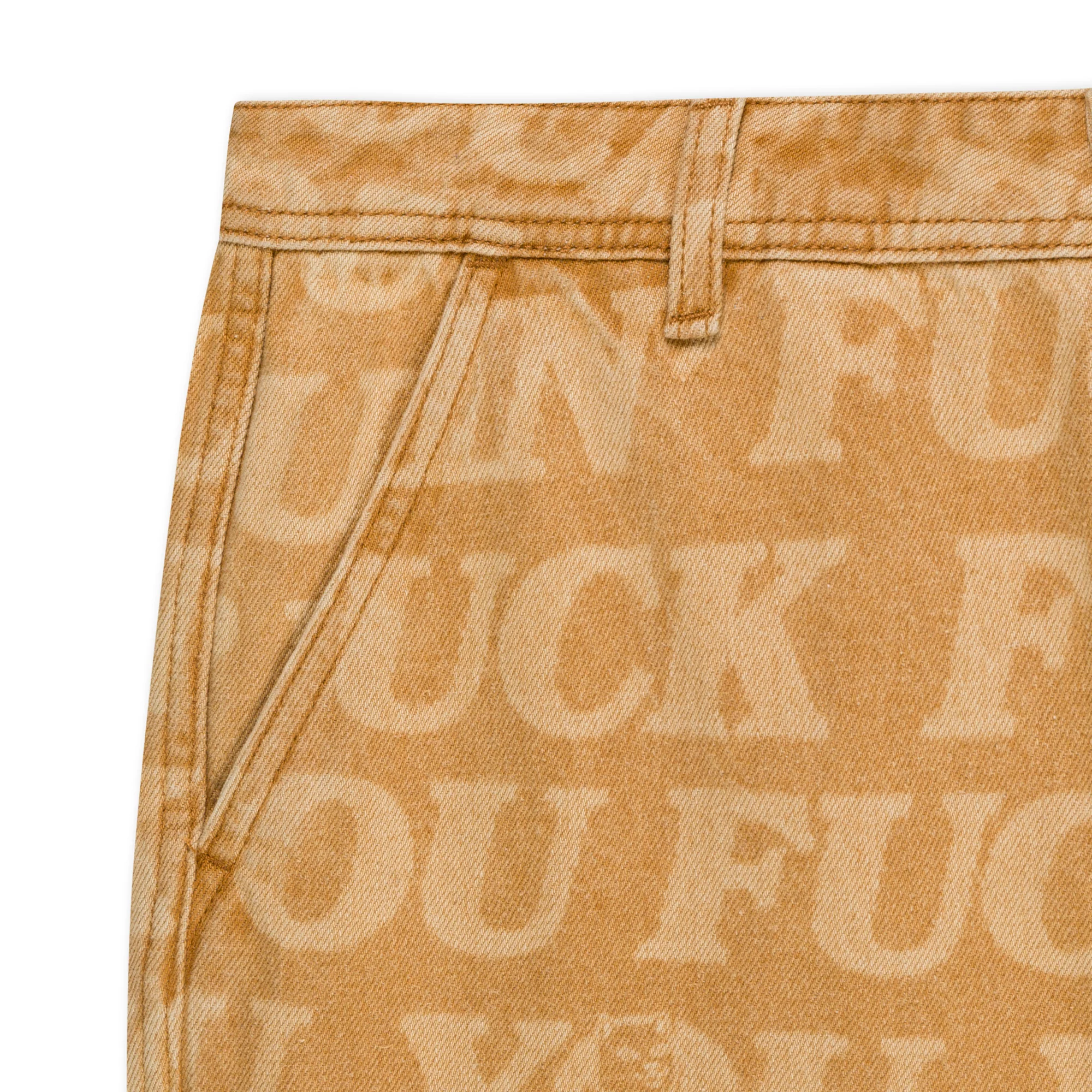 F.U.F.F. Washed Denim Pants (Light Brown Denim) - Image 4