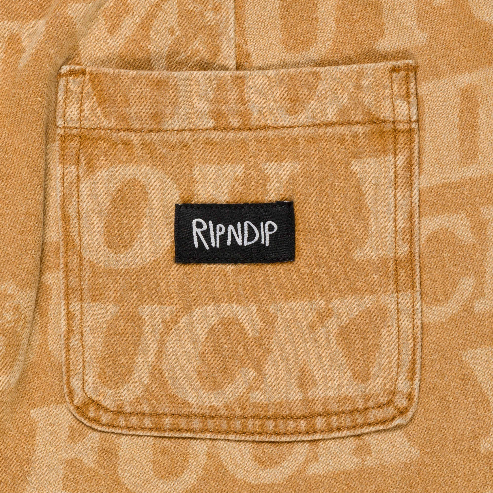 F.U.F.F. Washed Denim Pants (Light Brown Denim) - Image 5