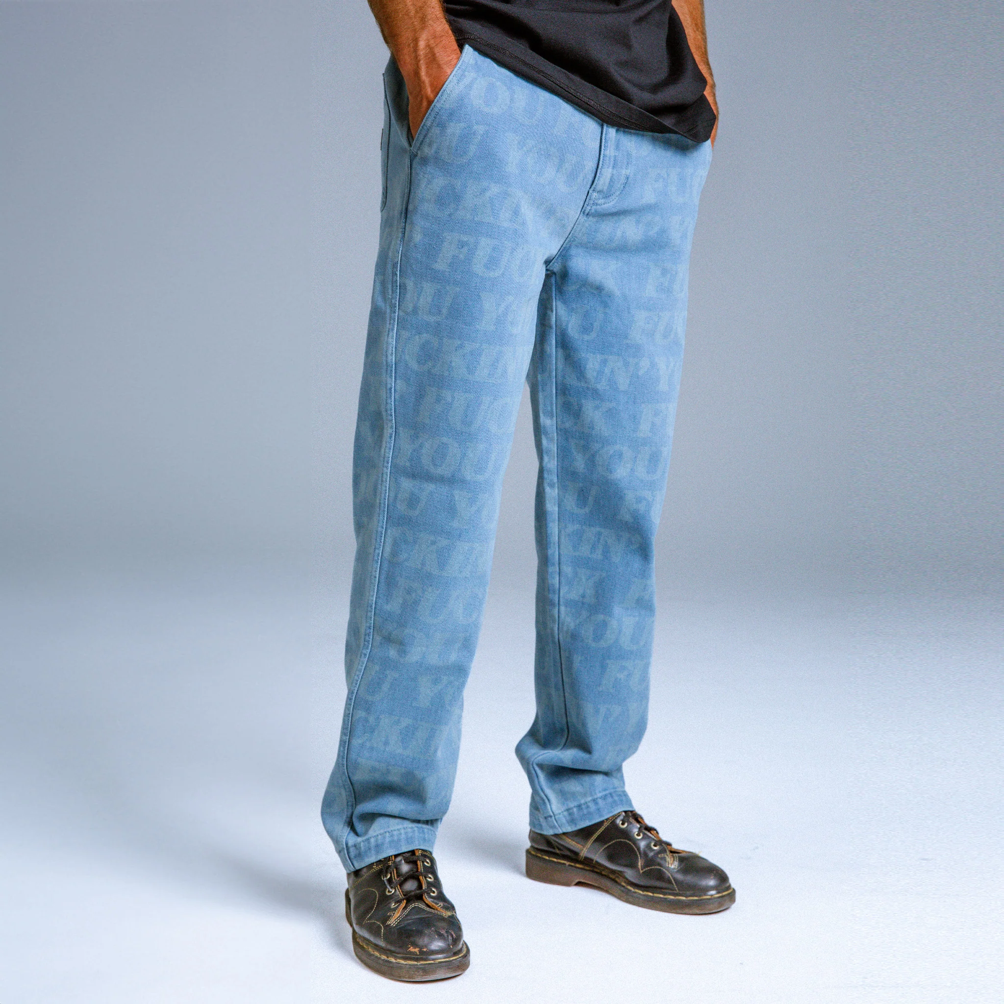 F.U.F.F. Washed Denim Pants (Light Washed Denim) - Image 2