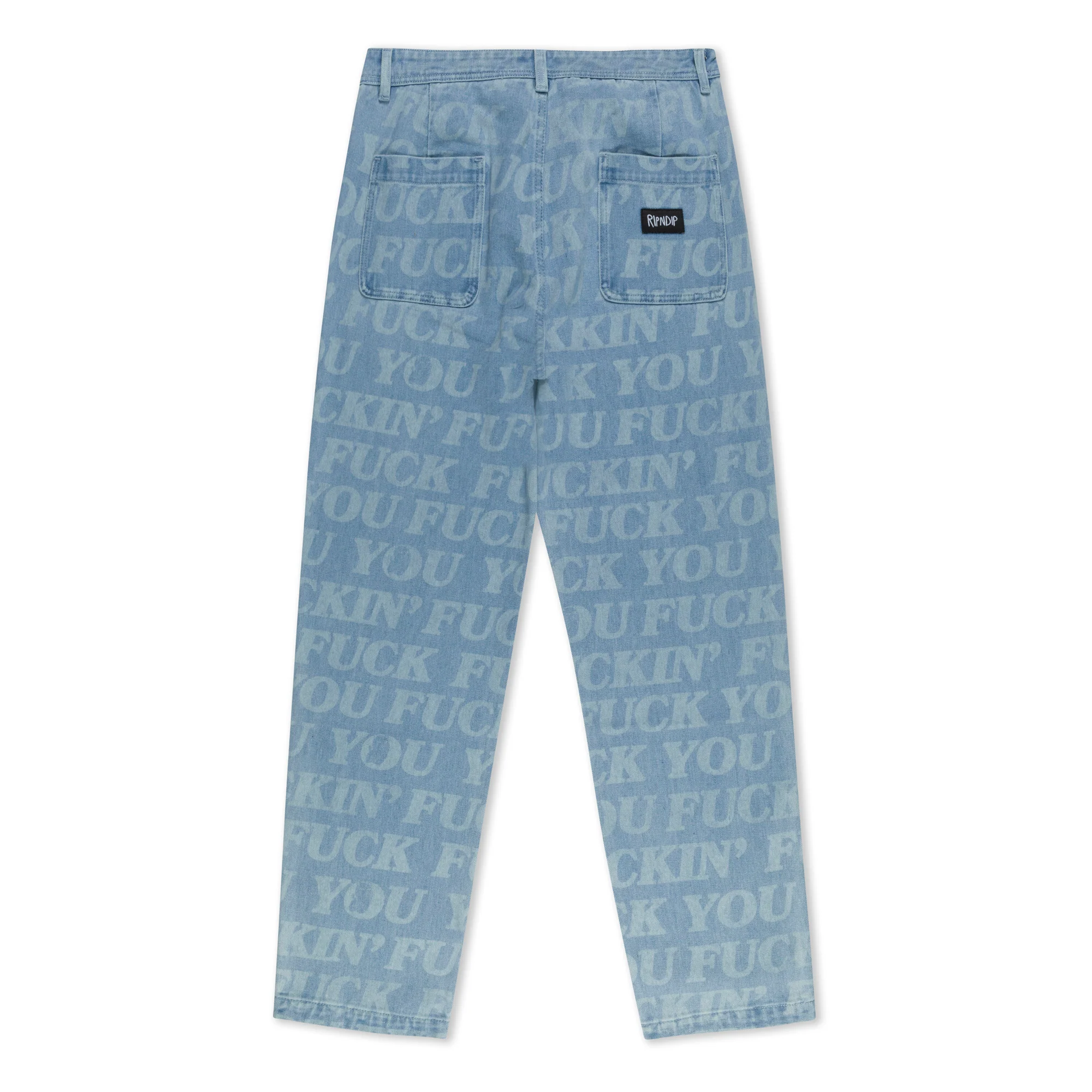 F.U.F.F. Washed Denim Pants (Light Washed Denim) - Image 3