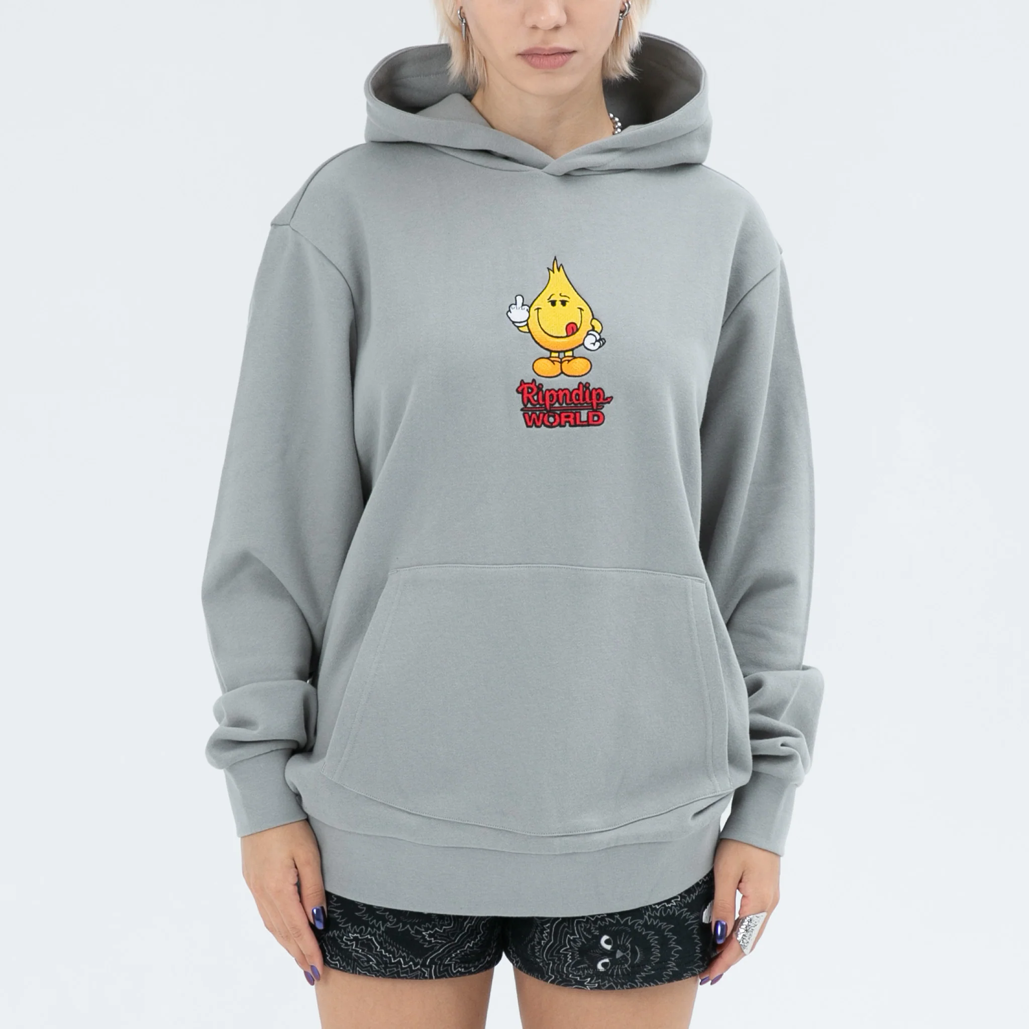 F U Flameboy Hoodie (Grey) - Image 2