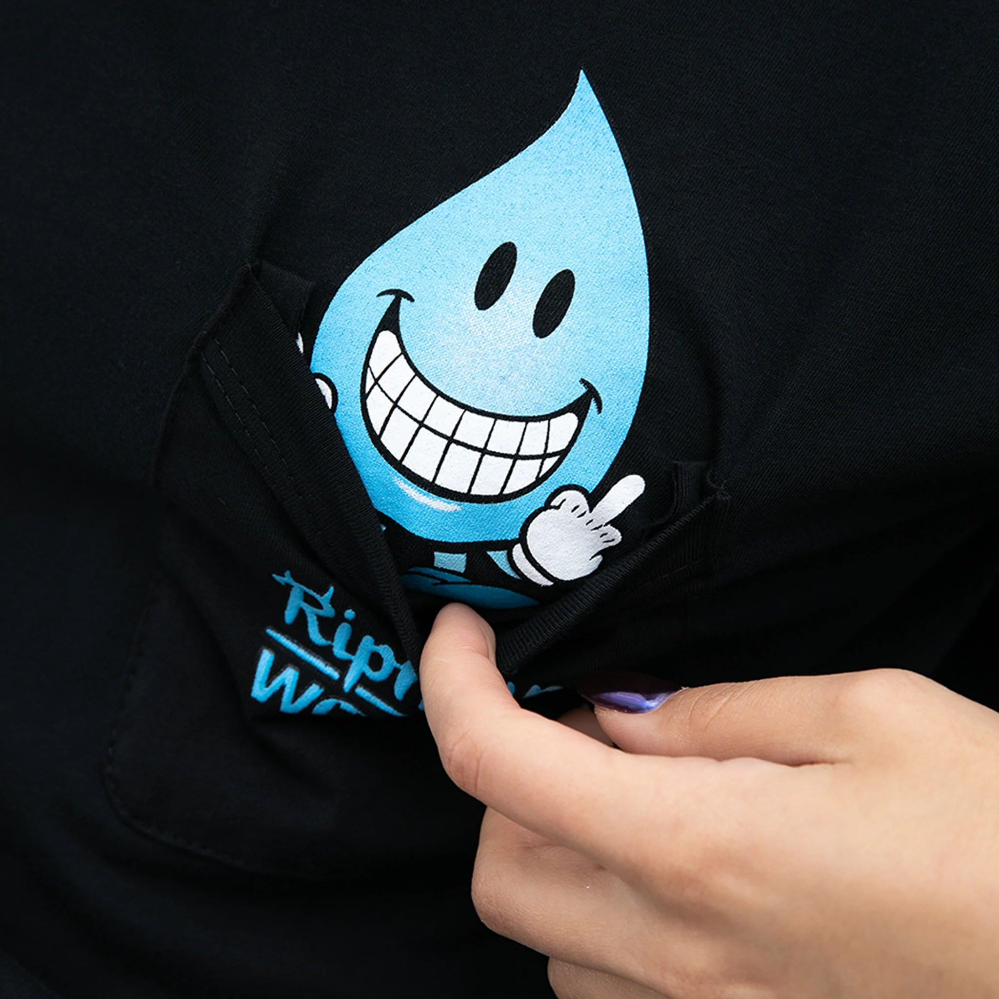 F U Wet Willy Pocket Tee (Vintage Black) - Image 2