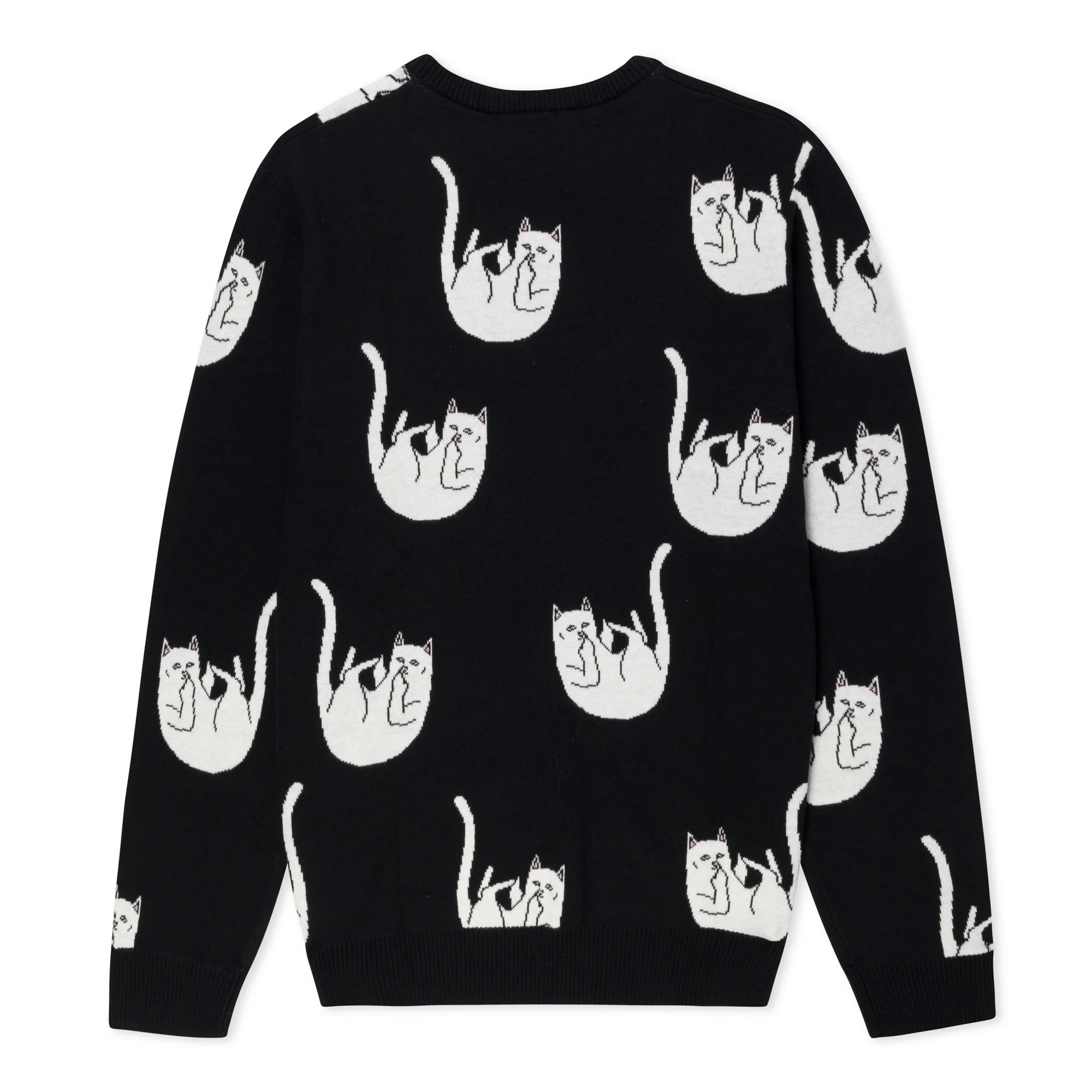 Falling Nerm Knit Sweater (Black) - Image 4