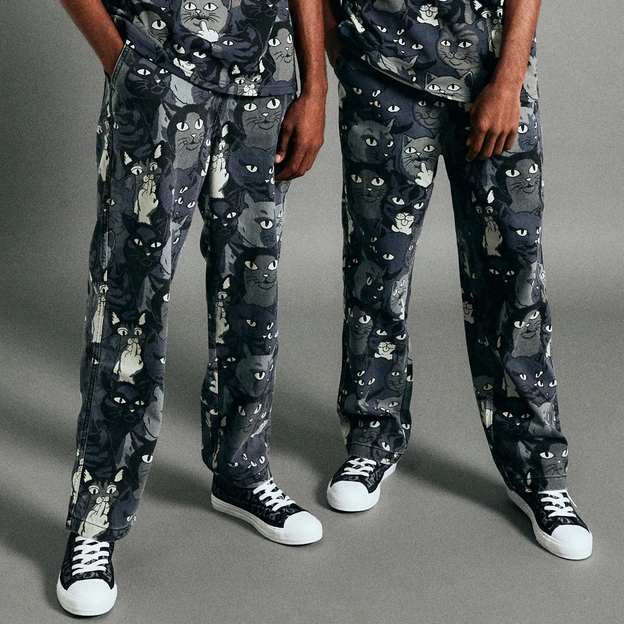 Family Tree Denim Pants (Black) - Image 2